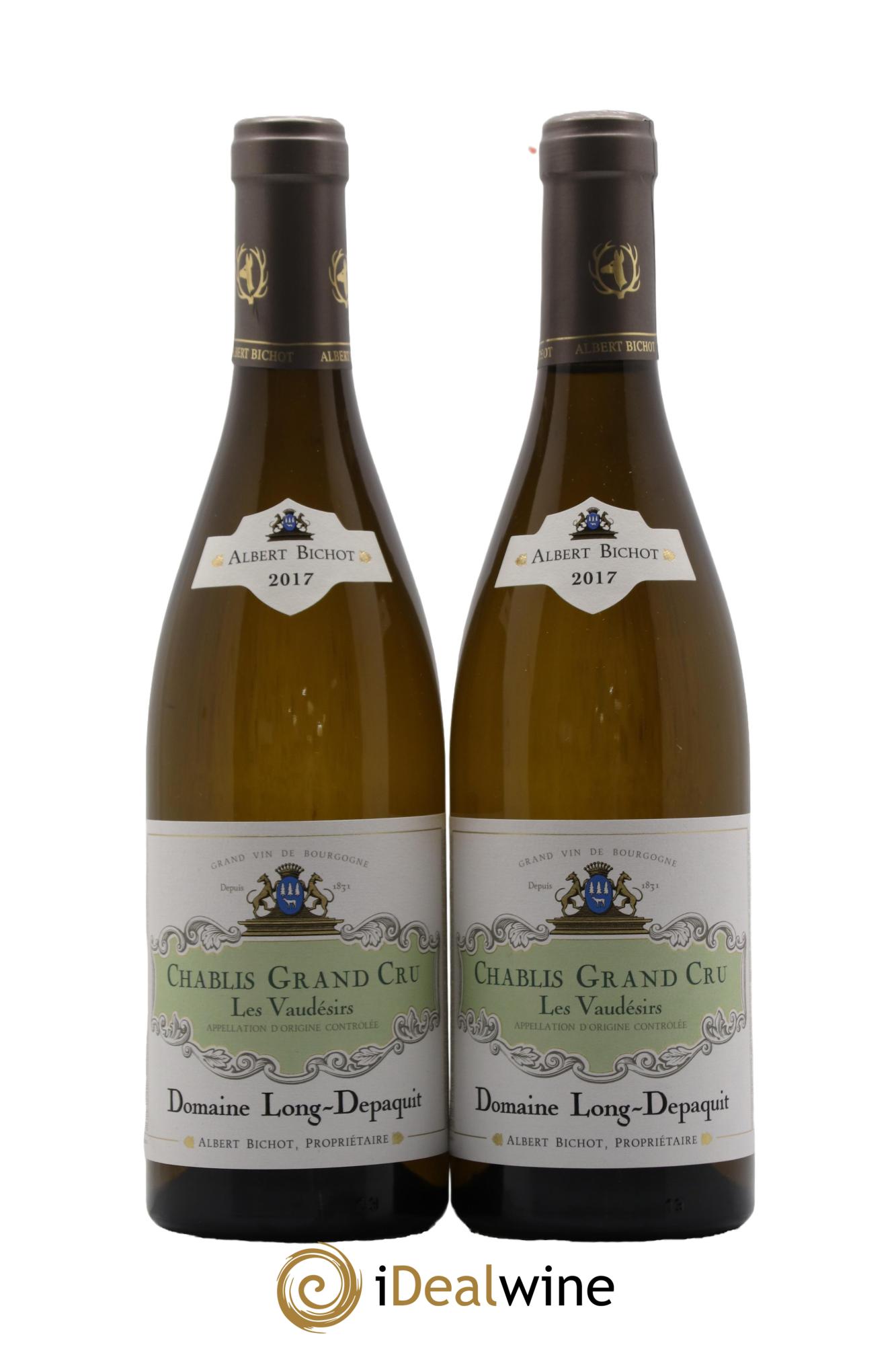 Chablis Grand Cru Vaudésir Long Depaquit - Albert Bichot (Domaine)  2017 - Lot of 2 bottles - 0