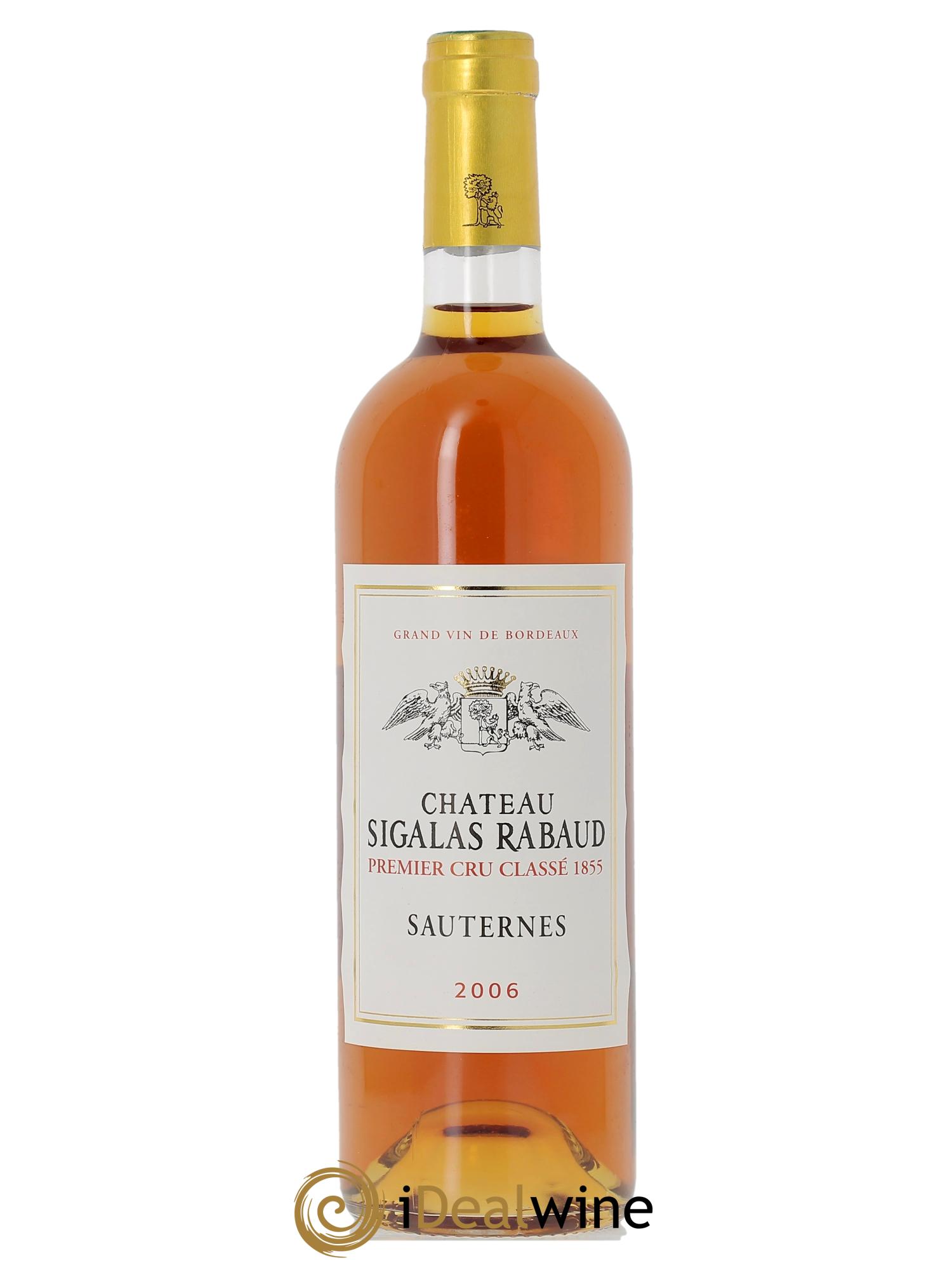 Château Sigalas Rabaud 1er Grand Cru Classé (CBO a partir de 12 bts) 2006 - Lot de 1 bouteille - 0