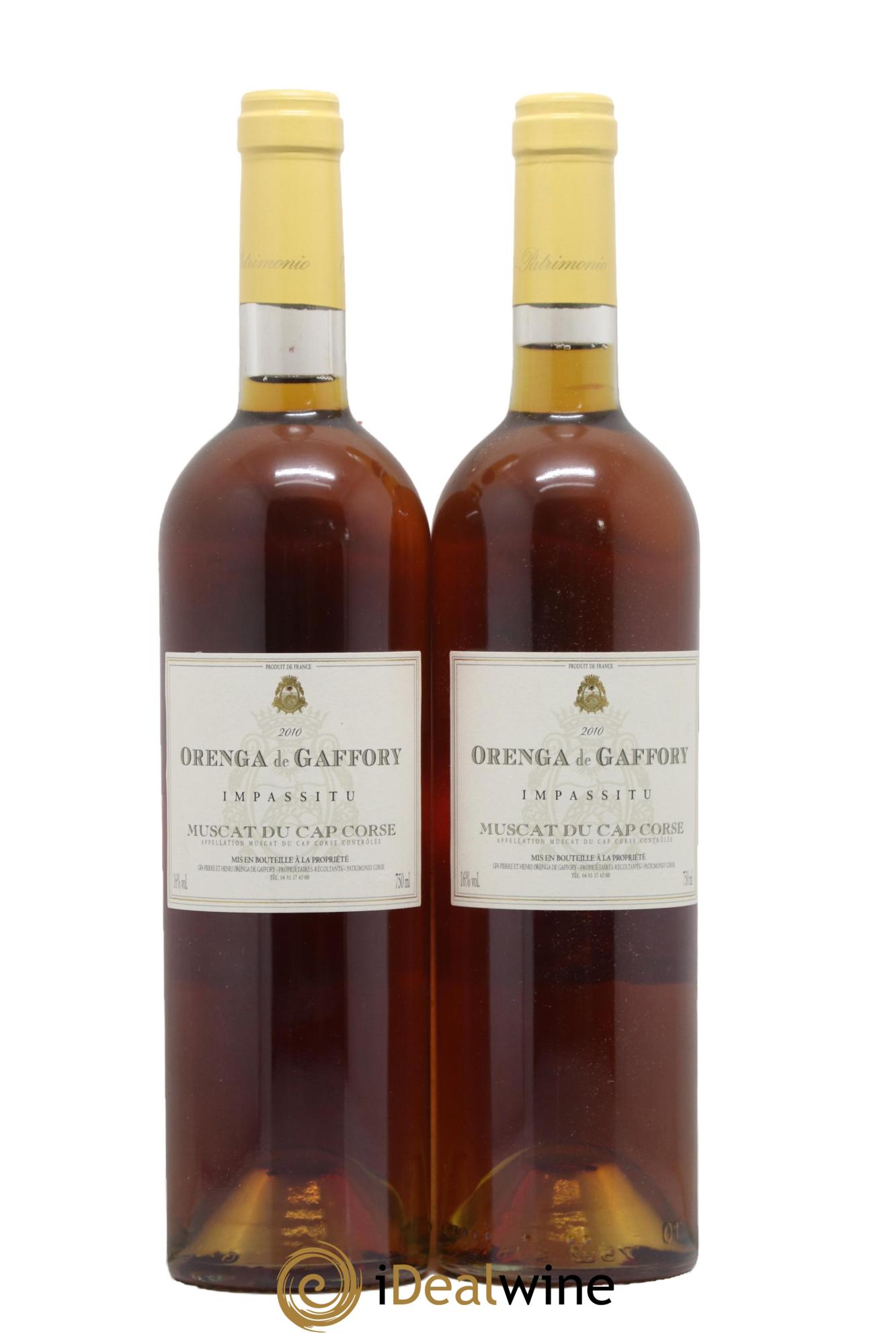 Muscat du Cap Corse Impassitu Orenga de Gaffory 2010 - Lot de 2 bouteilles - 0