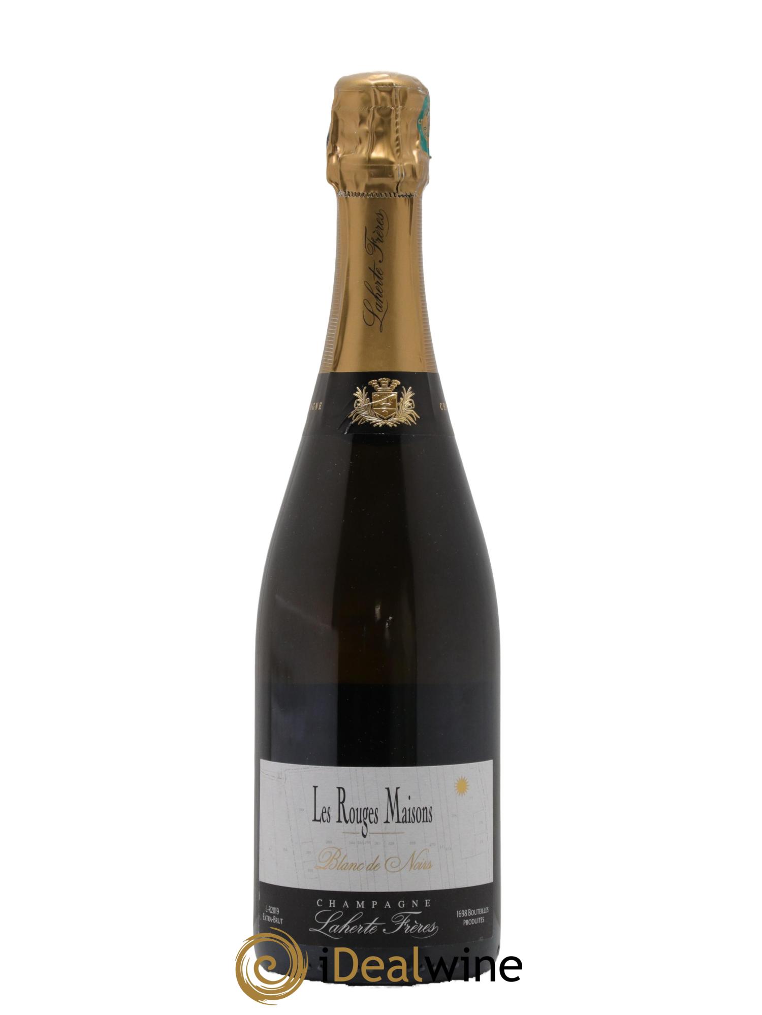 Champagne Les Rouges Maisons Extra-Brut Blanc De Noirs Laherte Frères - Lot de 1 bouteille - 0