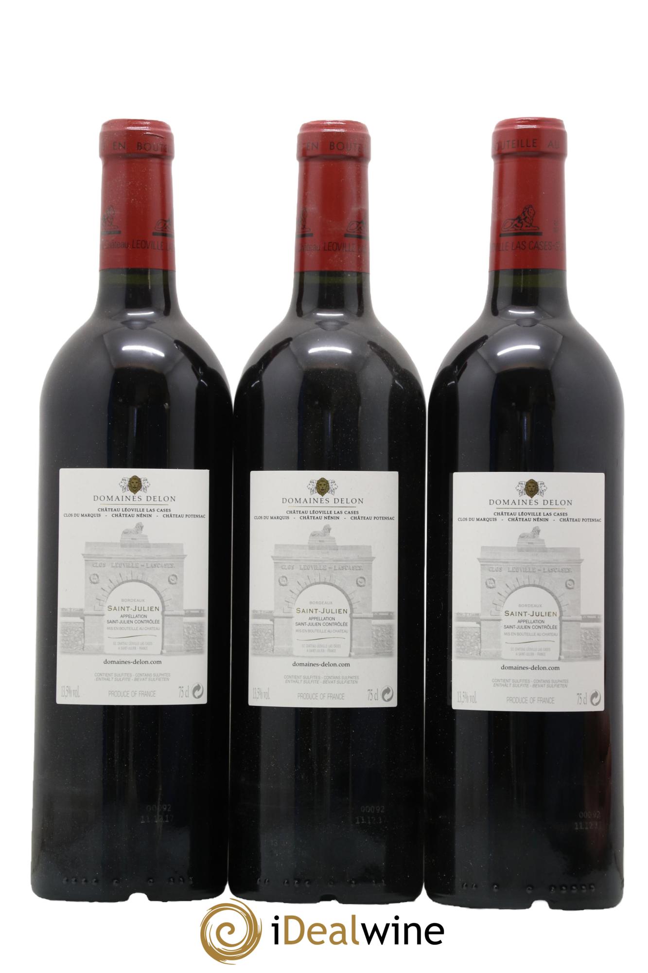 Château Léoville Las Cases 2ème Grand Cru Classé 2015 - Lot of 3 bottles - 1