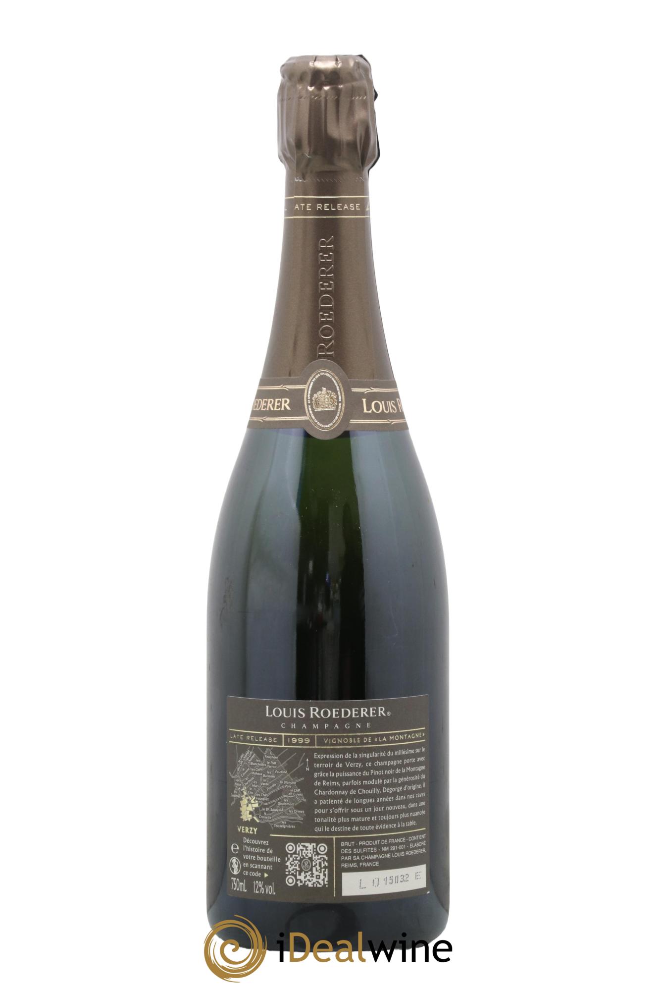 Late Release Louis Roederer 1999 - Lotto di 1 bottiglia - 2