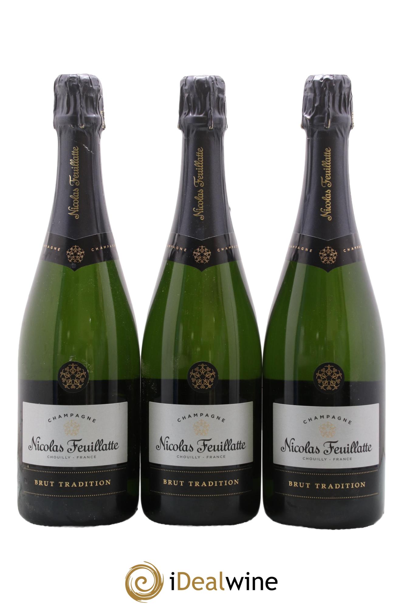 Champagne Brut Tradition Nicolas Feuillatte - Posten von 3 Flaschen - 0