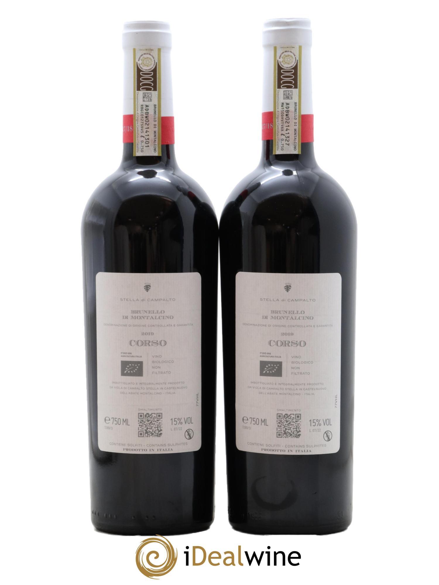 Brunello di Montalcino DOCG Corso Stella di Campalto 2019 - Lotto di 2 bottiglie - 1