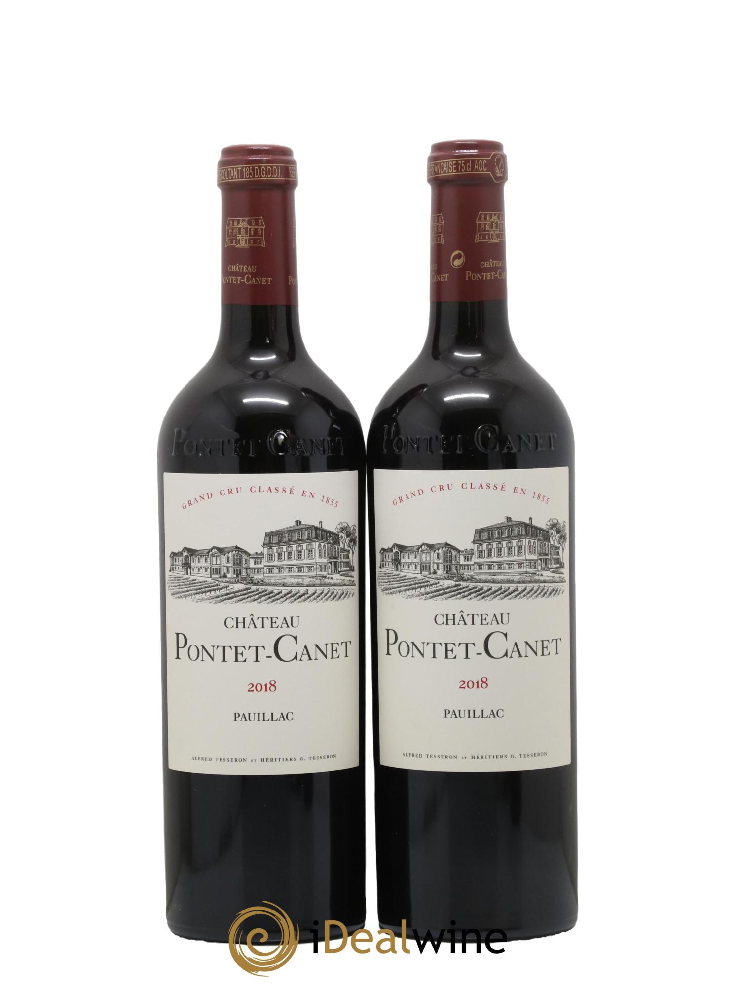 Château Pontet Canet 5ème Grand Cru Classé  2018 - Lot de 2 bouteilles - 0