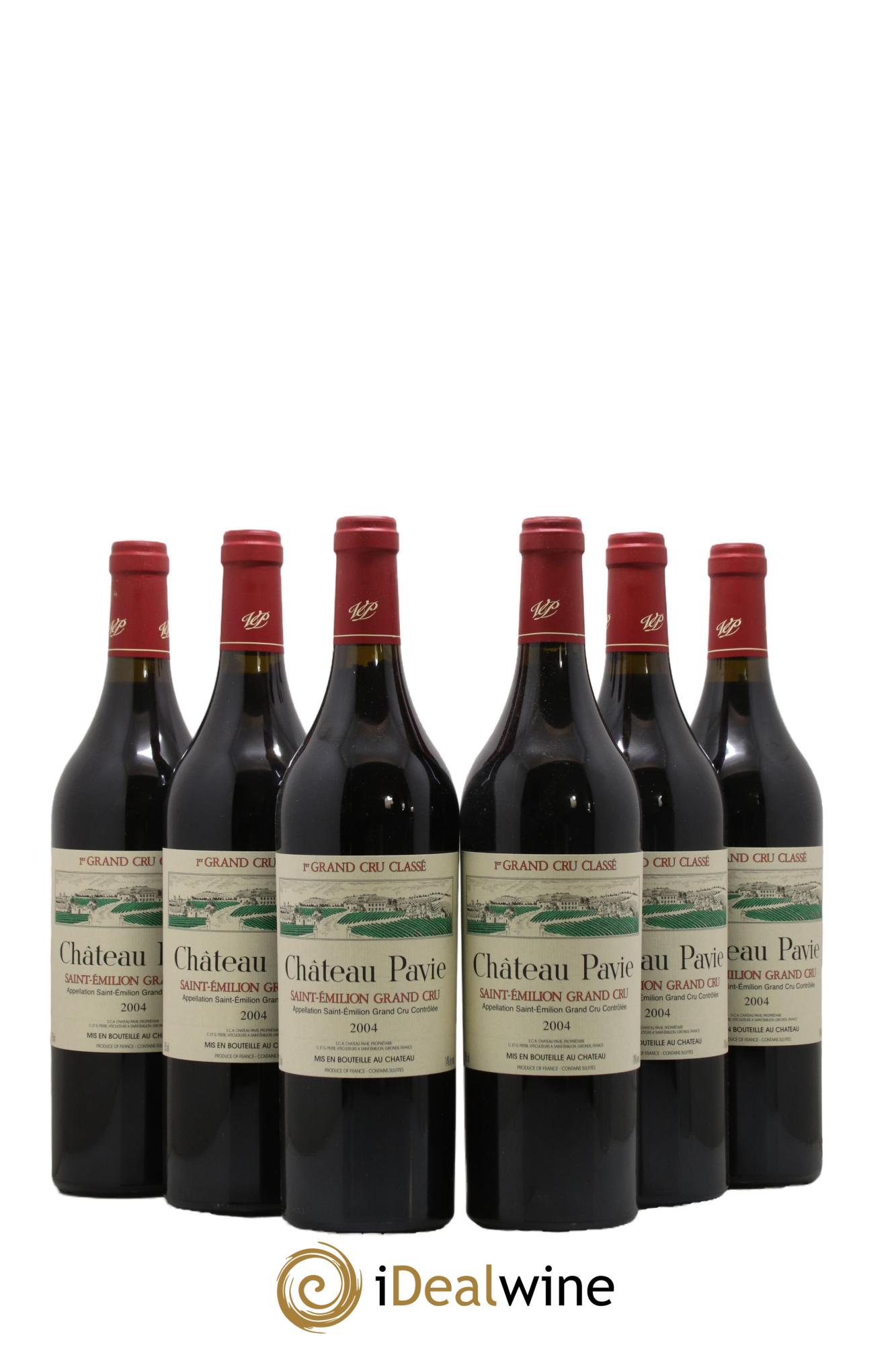 Château Pavie 1er Grand Cru Classé A 2004 - Lotto di 6 bottiglie - 0