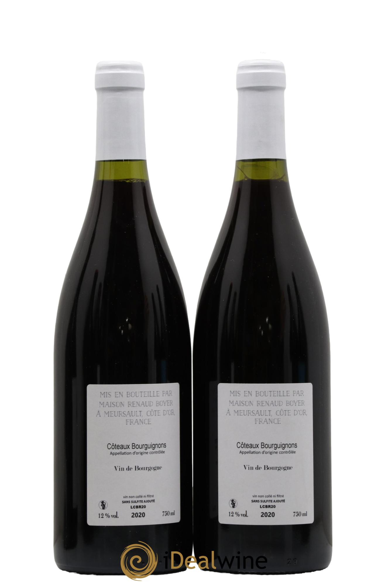 Coteaux Bourguignons En Attendant Riaux Renaud Boyer 2020 - Lot of 2 bottles - 1