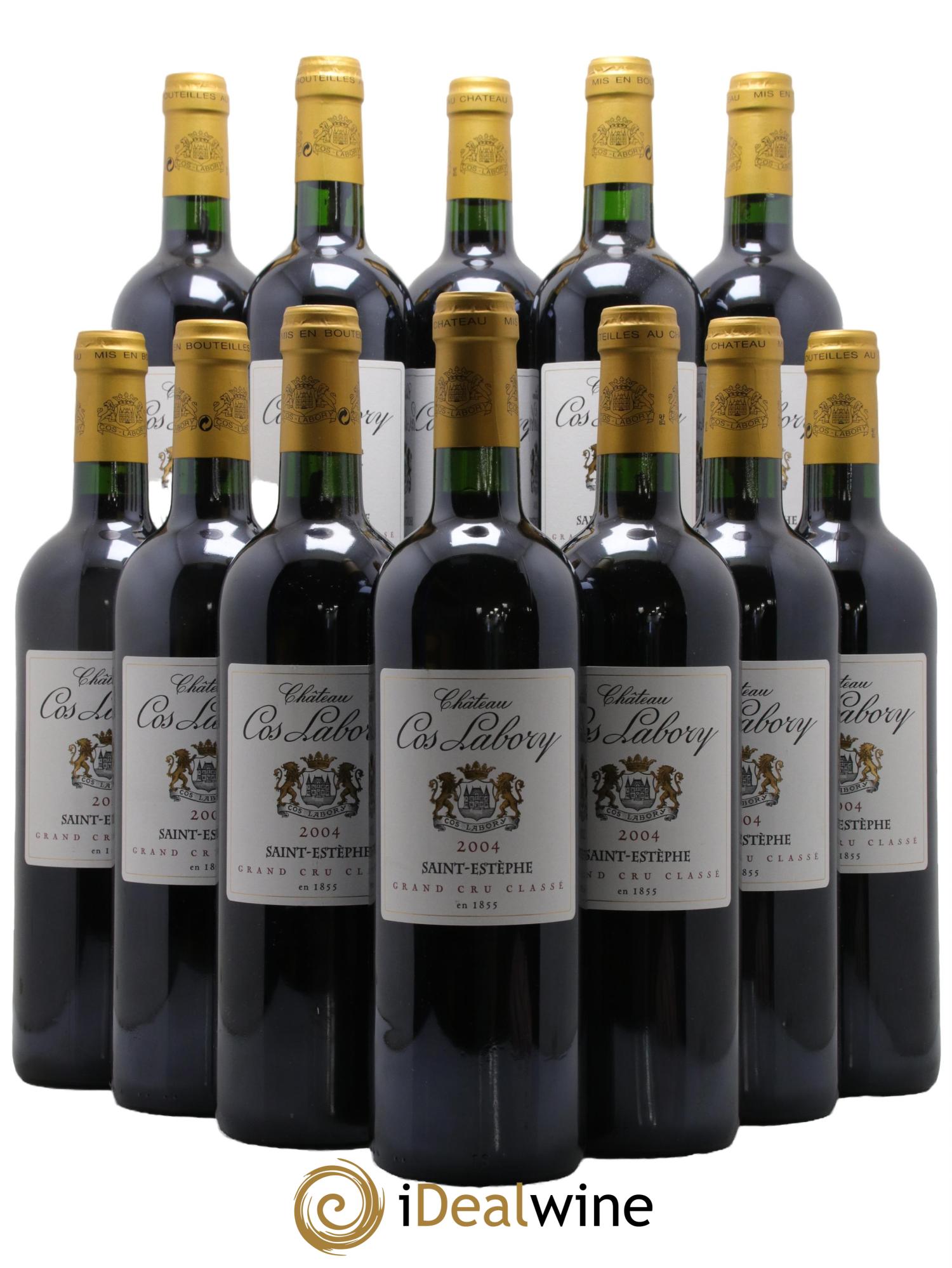 Château Cos Labory 5ème Grand Cru Classé 2004 - Lotto di 12 bottiglie - 0