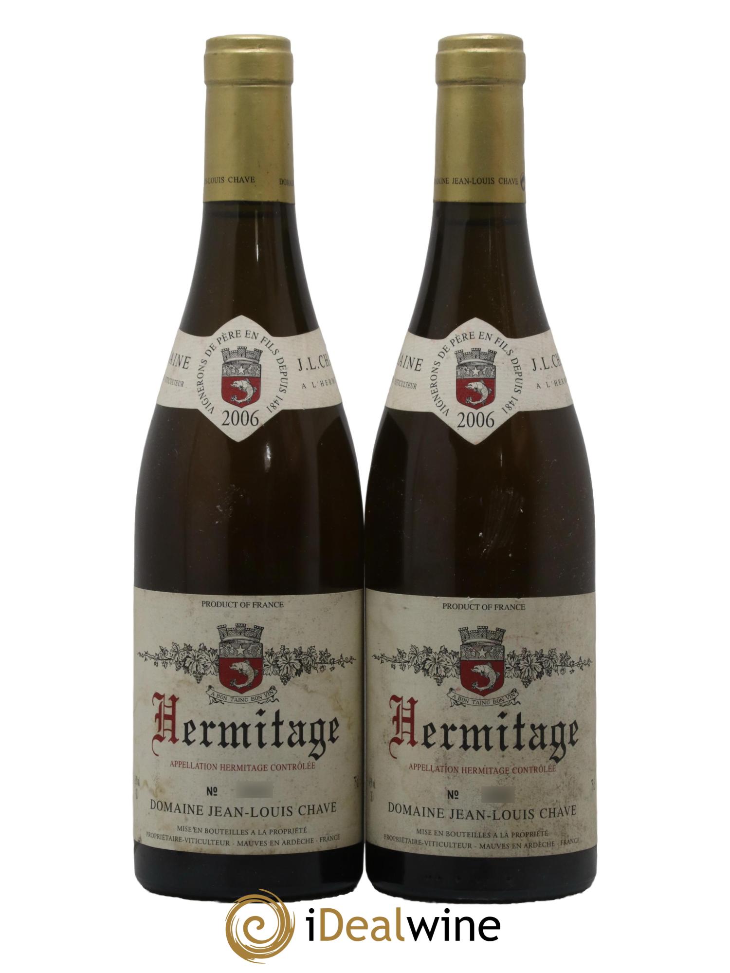 Hermitage Jean-Louis Chave 2006 - Lotto di 2 bottiglie - 0