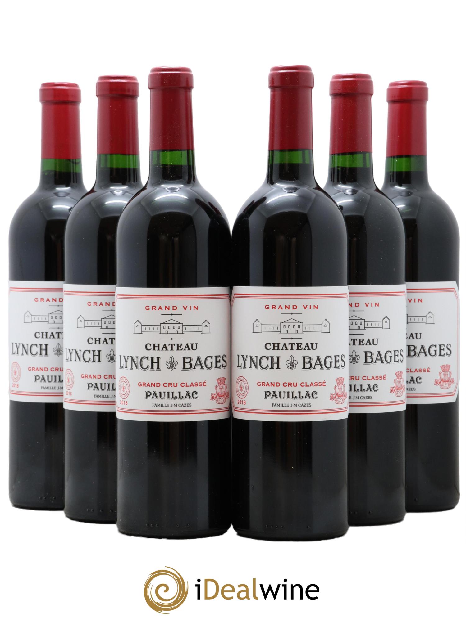 Château Lynch Bages 5ème Grand Cru Classé 2018 - Posten von 6 Flaschen - 0