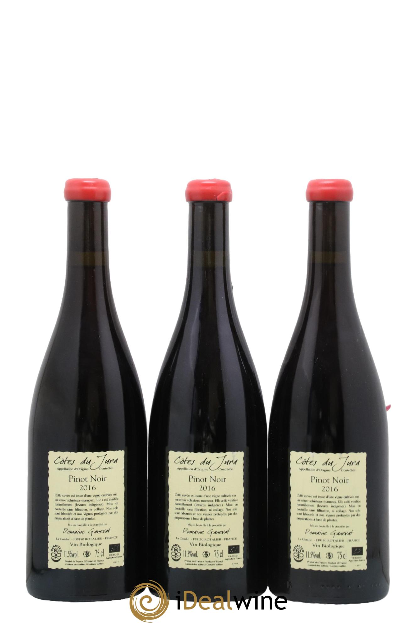 Côtes du Jura Pinot Noir En Billat  Jean-François Ganevat (Domaine) 2016 - Lotto di 3 bottiglie - 1