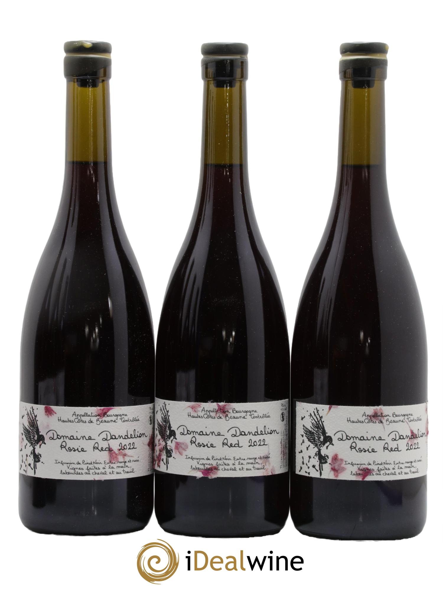 Hautes Côtes de Beaune Rosie Red Dandelion 2022 - Lot de 3 bouteilles - 0