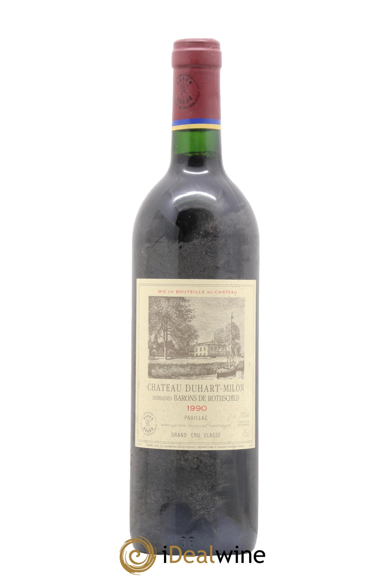 Château Duhart-Milon 4ème Grand Cru Classé 1990 - Lotto di 1 bottiglia - 0