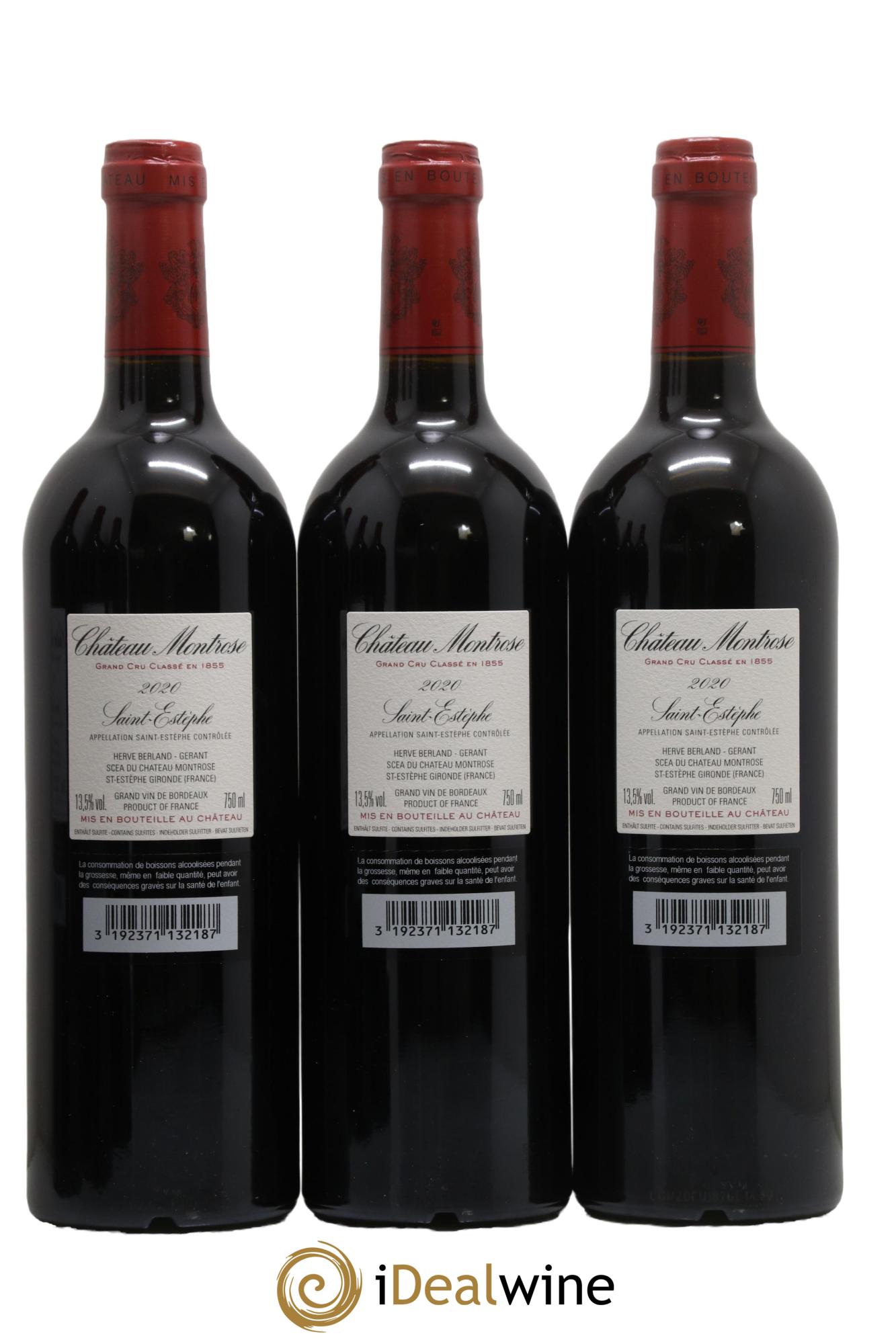 Château Montrose 2ème Grand Cru Classé 2020 - Lot de 6 bouteilles - 2