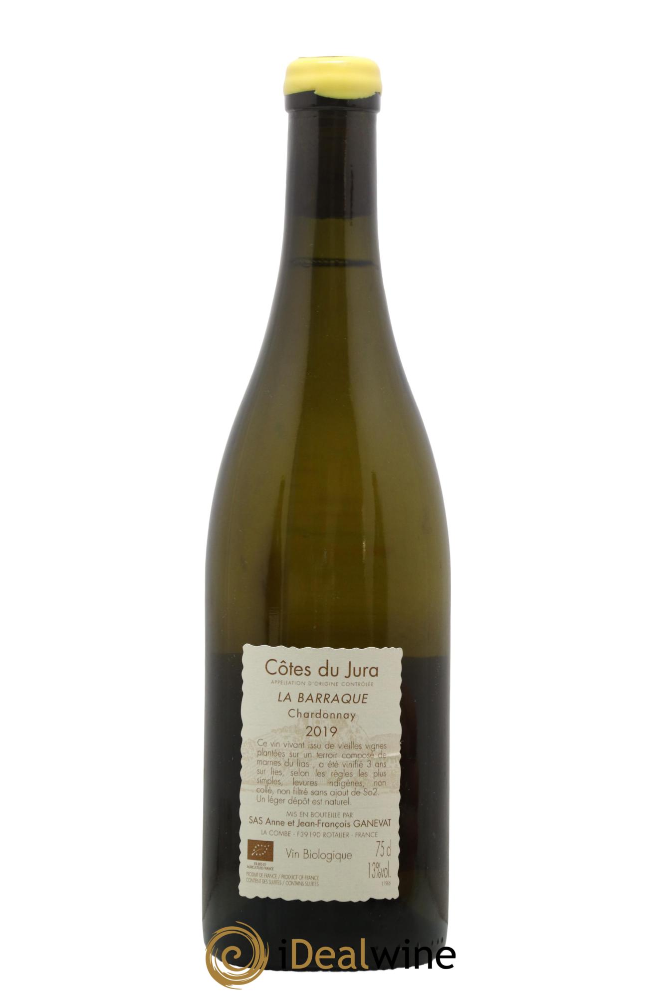 Côtes du Jura La Barraque Chardonnay Anne et Jean François Ganevat 2019 - Lot of 1 bottle - 1