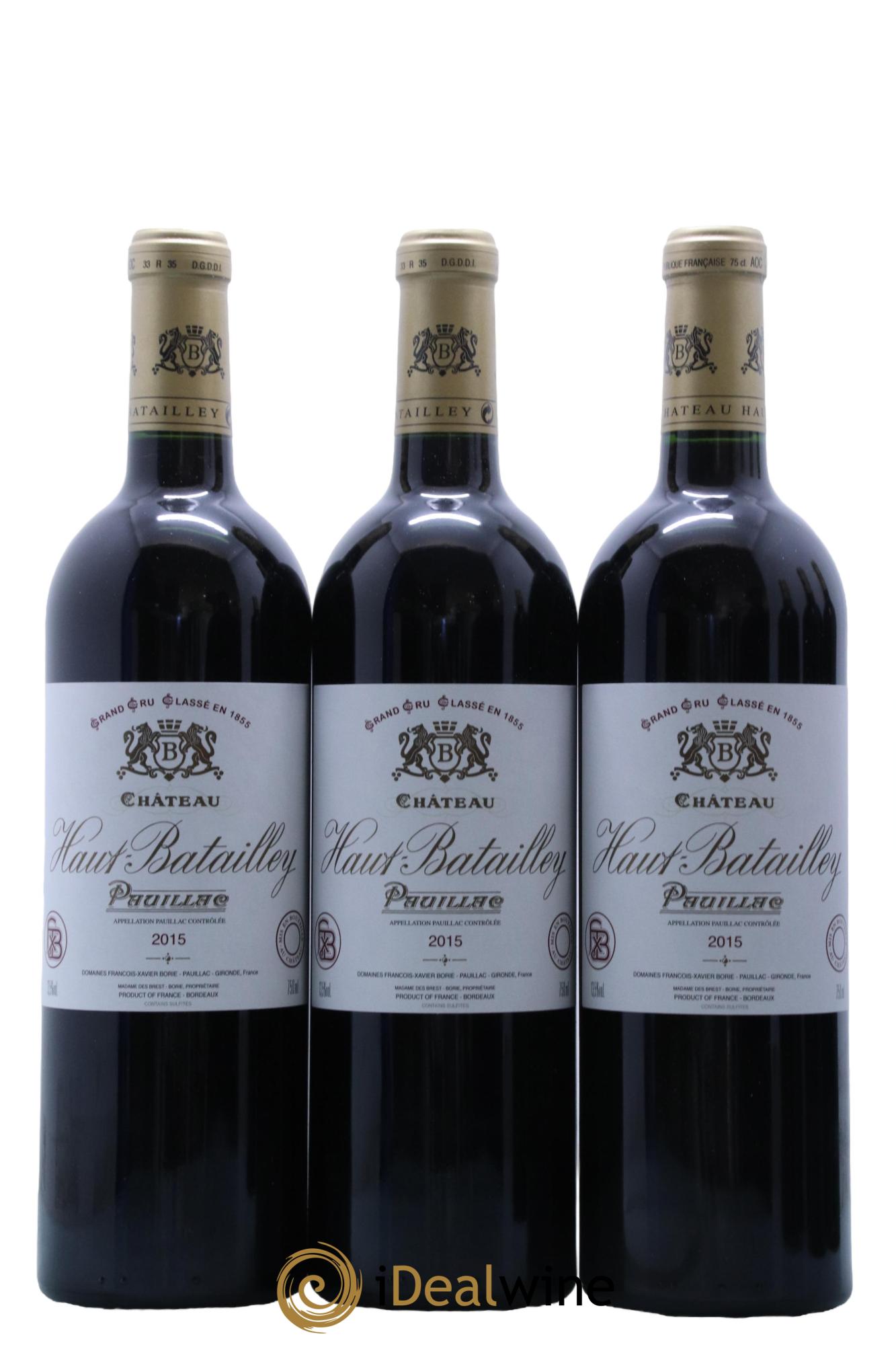 Château Haut Batailley 5ème Grand Cru Classé  2015 - Lot de 6 bouteilles - 1