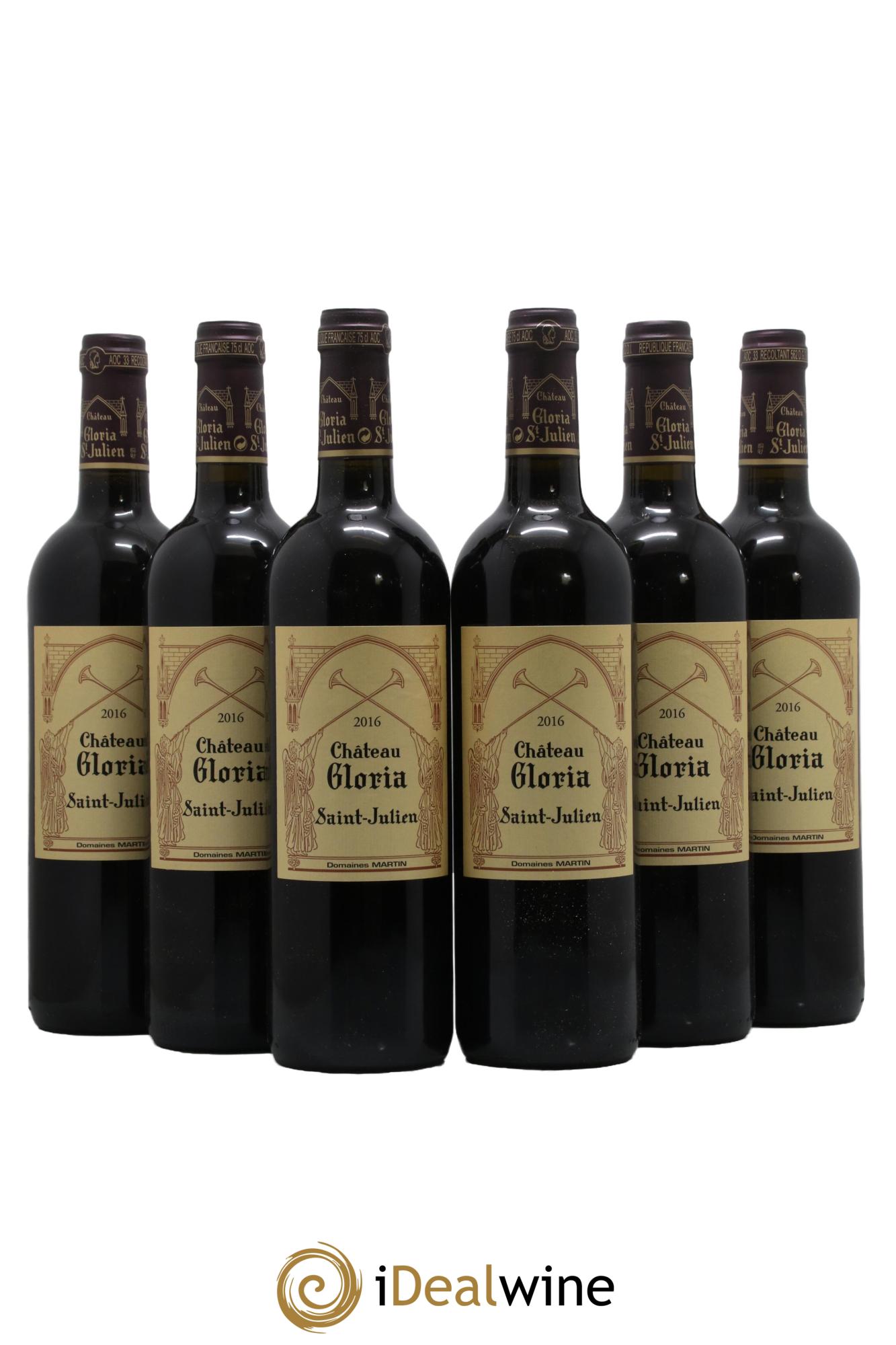 Château Gloria 2016 - Lot of 6 bottles - 0