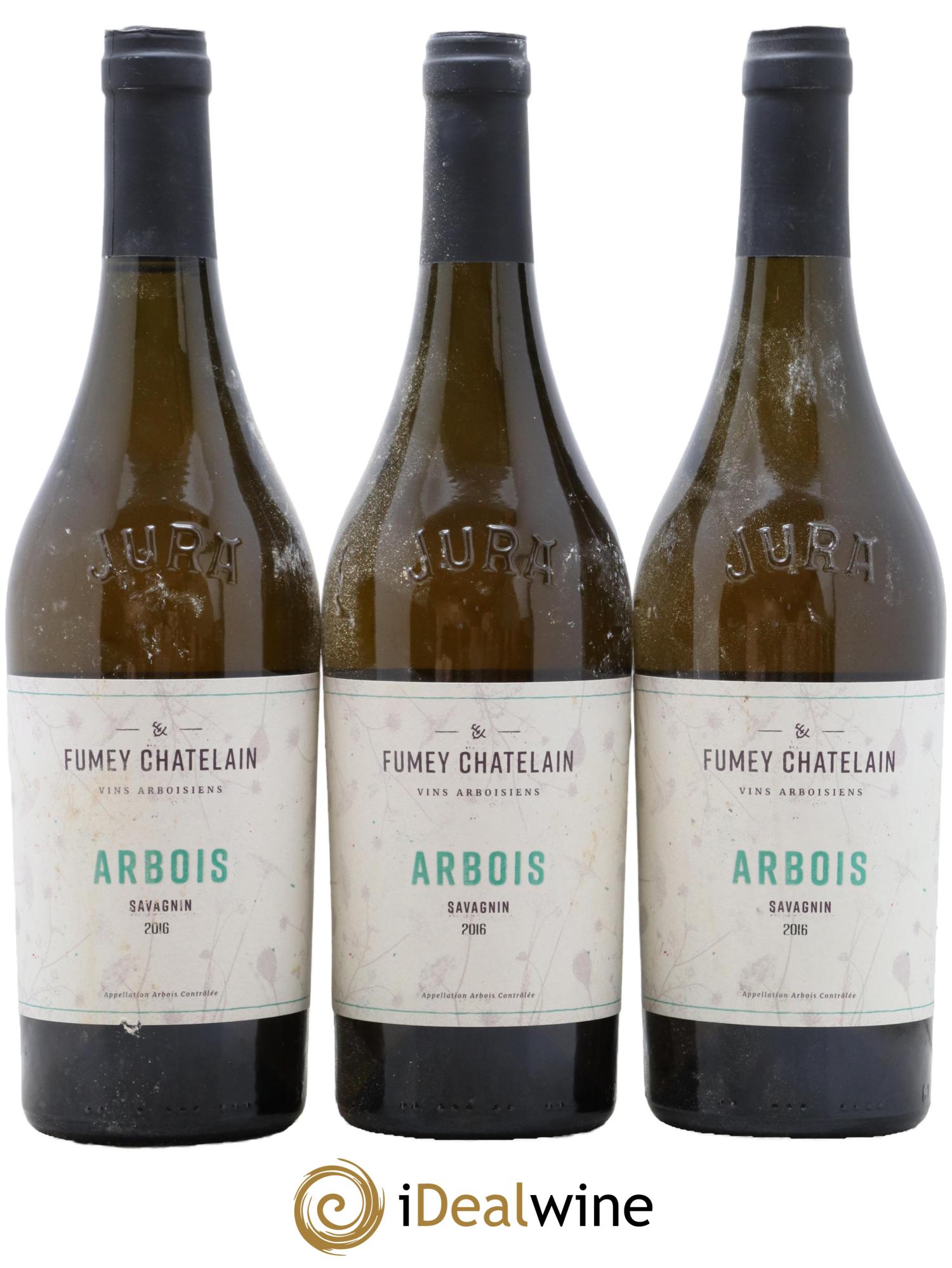 Arbois Savagnin Fumey Chatelain 2016 - Lotto di 3 bottiglie - 0