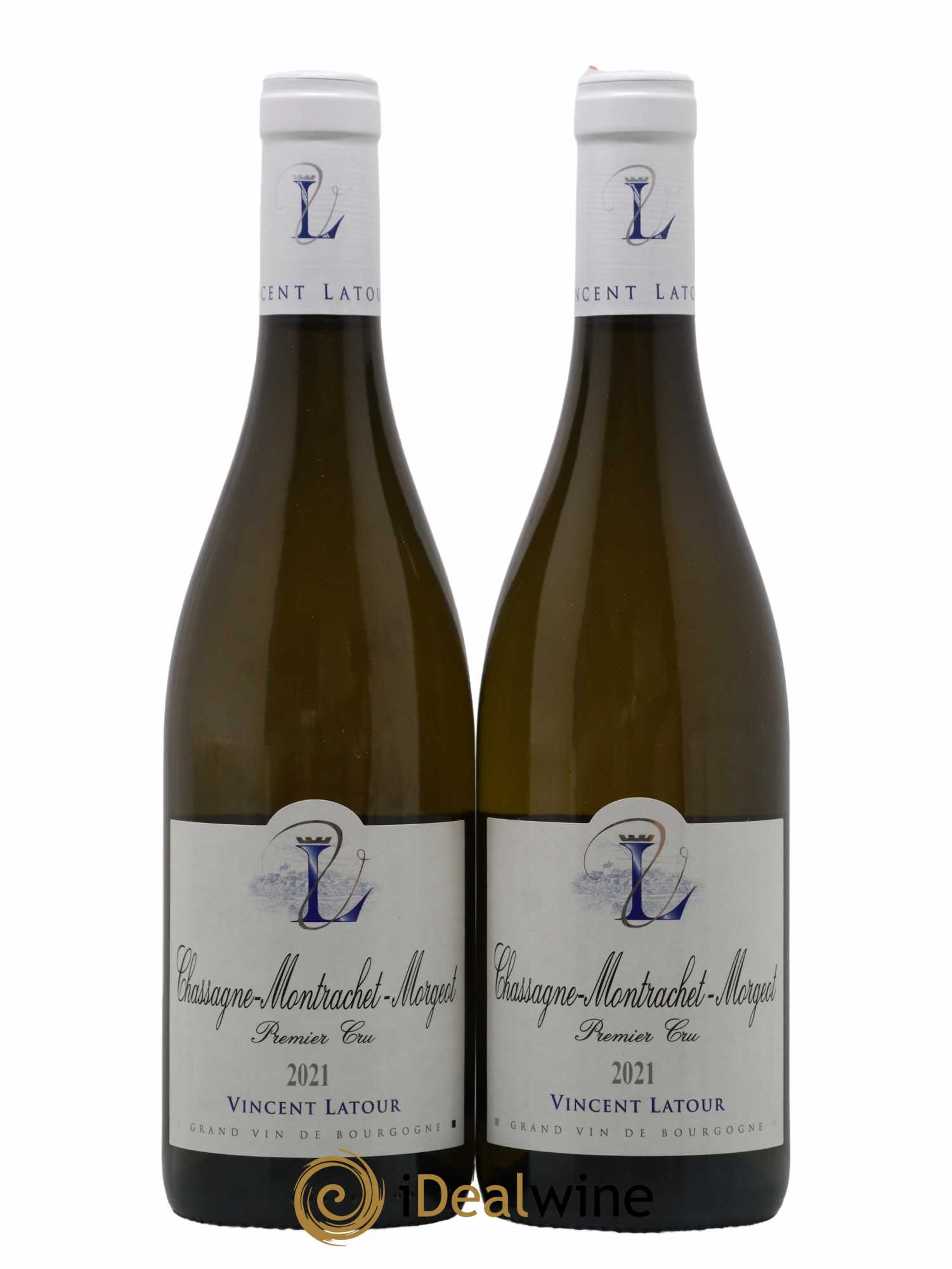 Chassagne-Montrachet 1er Cru Morgeot Vincent Latour 2021 - Lot de 2 bouteilles - 0