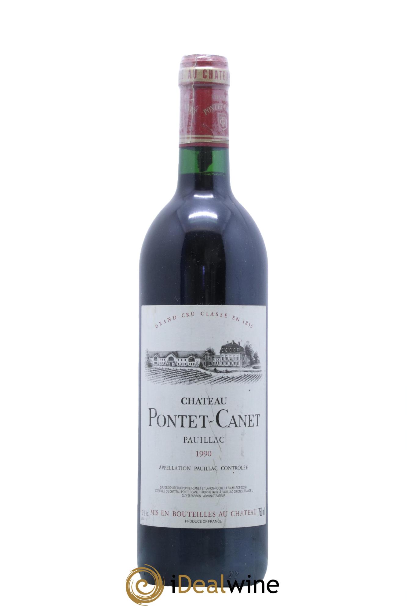 Château Pontet Canet 5ème Grand Cru Classé  1990 - Lot de 1 bouteille - 0