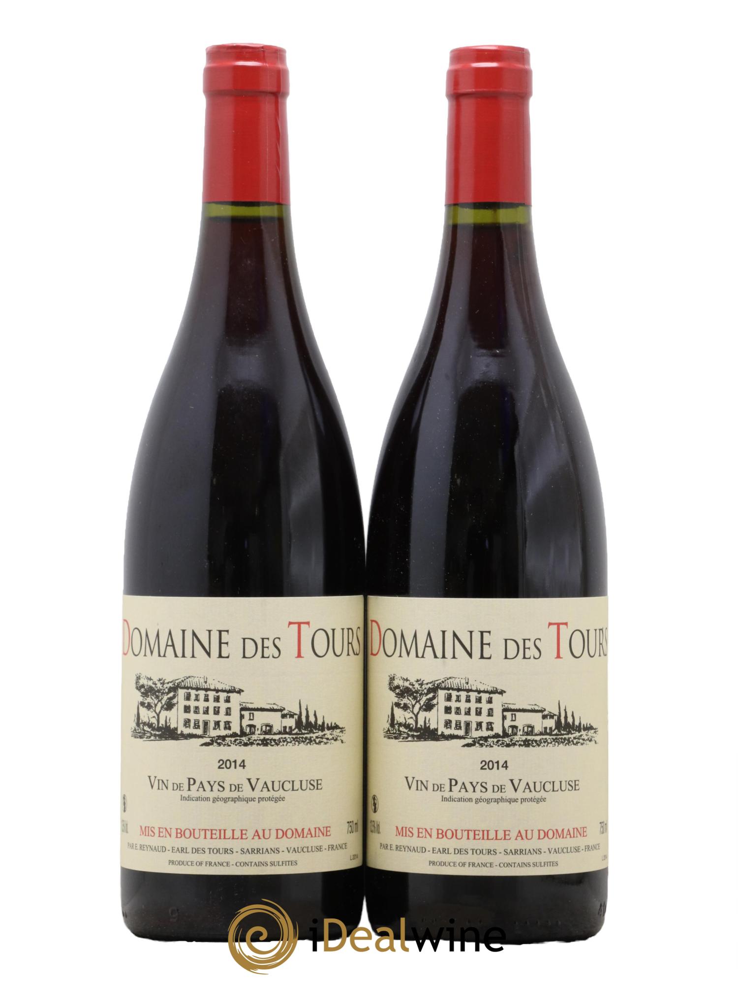 IGP Vaucluse (Vin de Pays de Vaucluse) Domaine des Tours Emmanuel Reynaud 2014 - Lotto di 2 bottiglie - 0