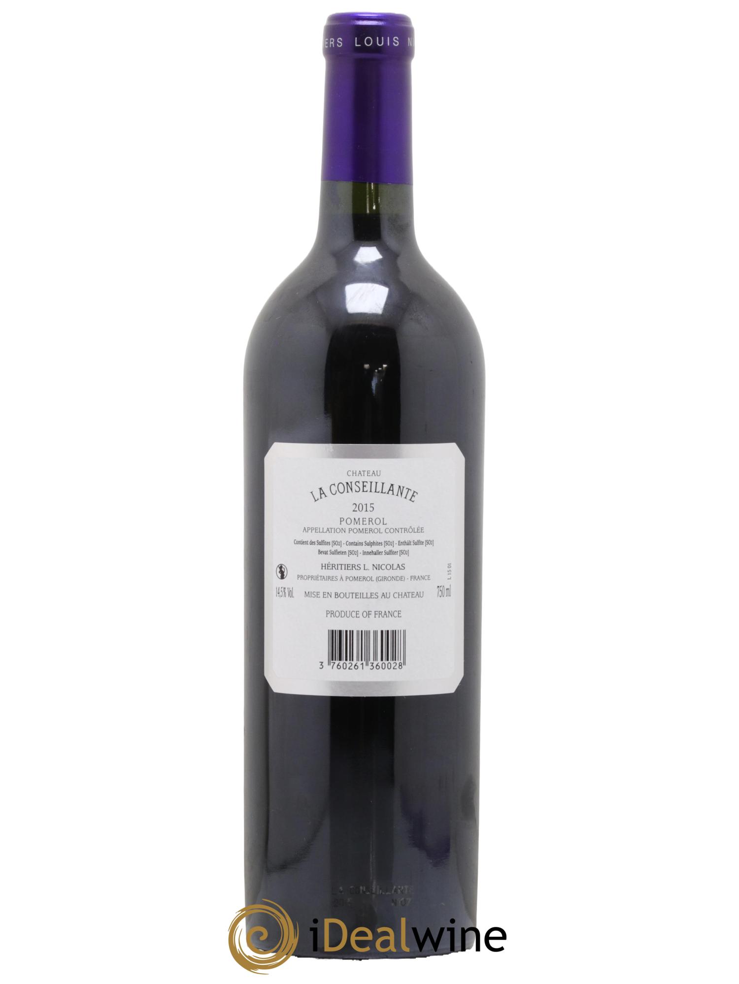 Château la Conseillante 2015 - Lot of 1 bottle - 1