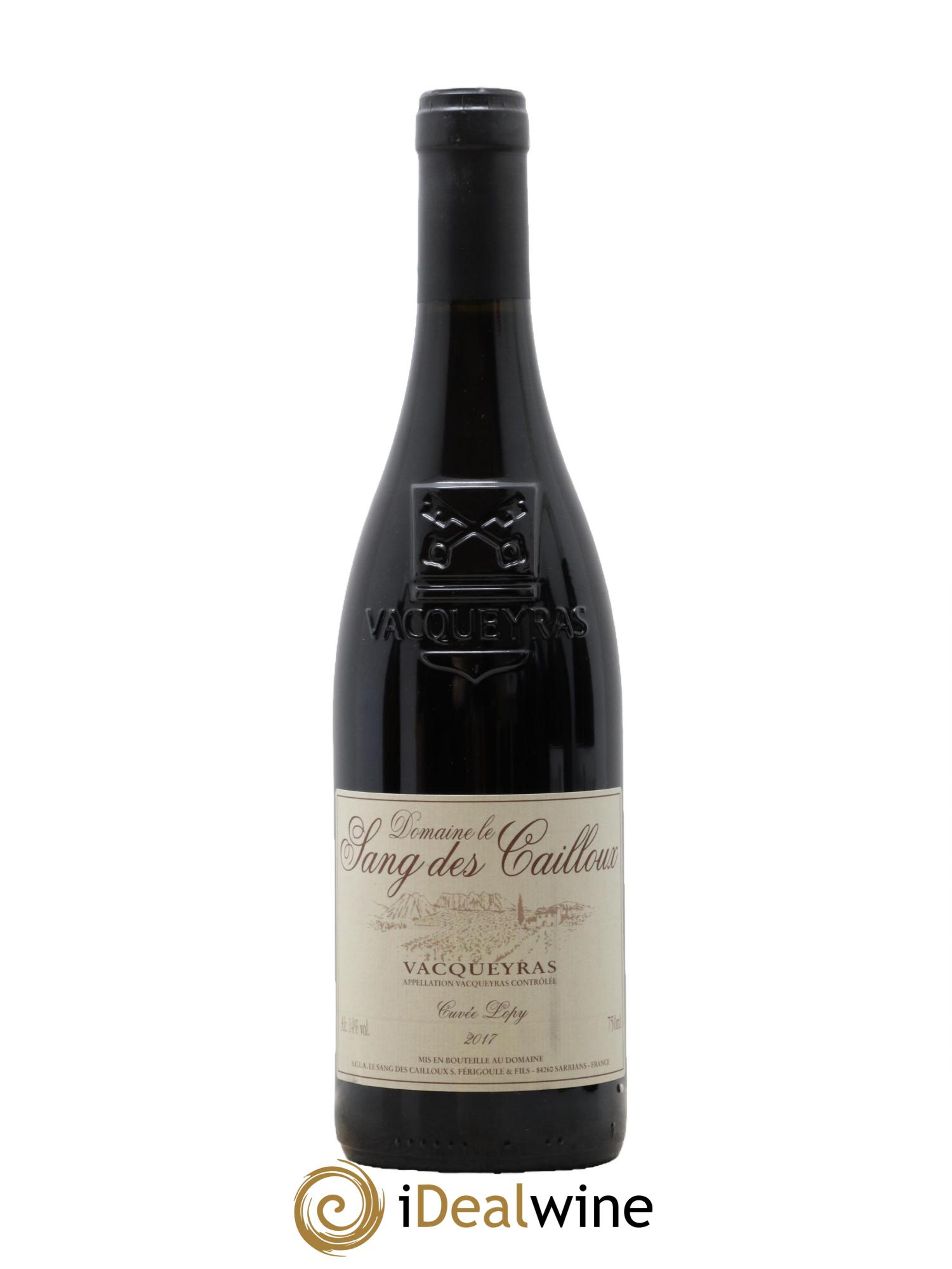 Vacqueyras Cuvée de Lopy Le Sang des Cailloux 2017 - Posten von 1 Flasche - 0