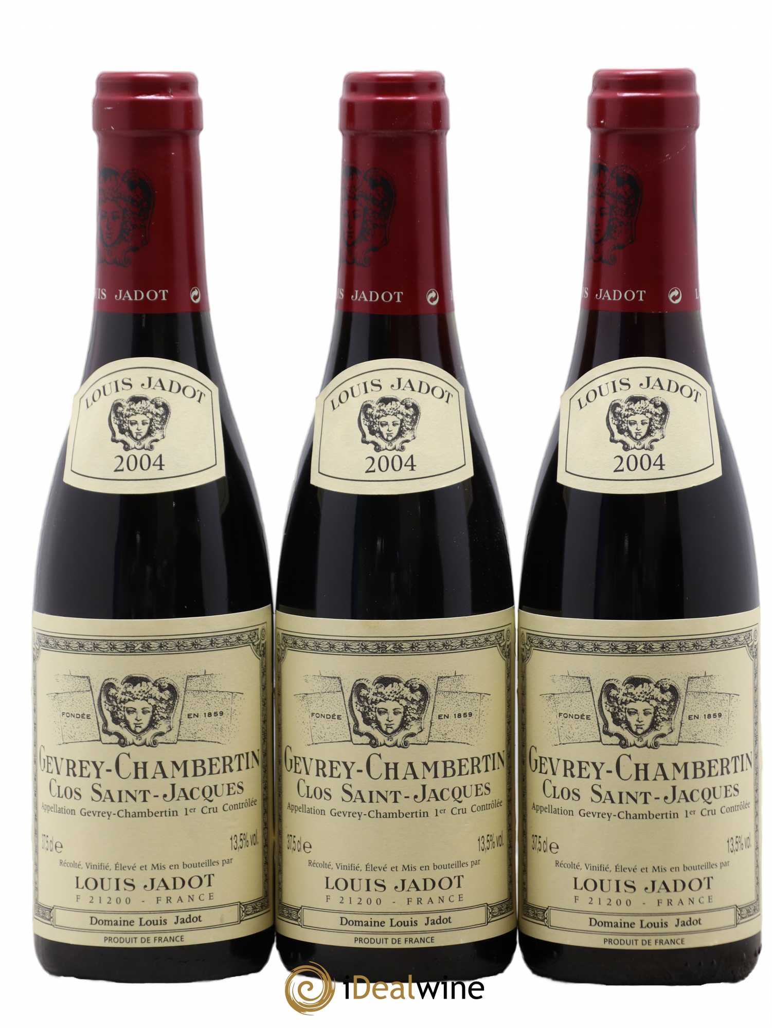 Gevrey-Chambertin 1er Cru Clos Saint Jacques Domaine Louis Jadot 2004 - Lotto di 3 mezze bottiglie - 0