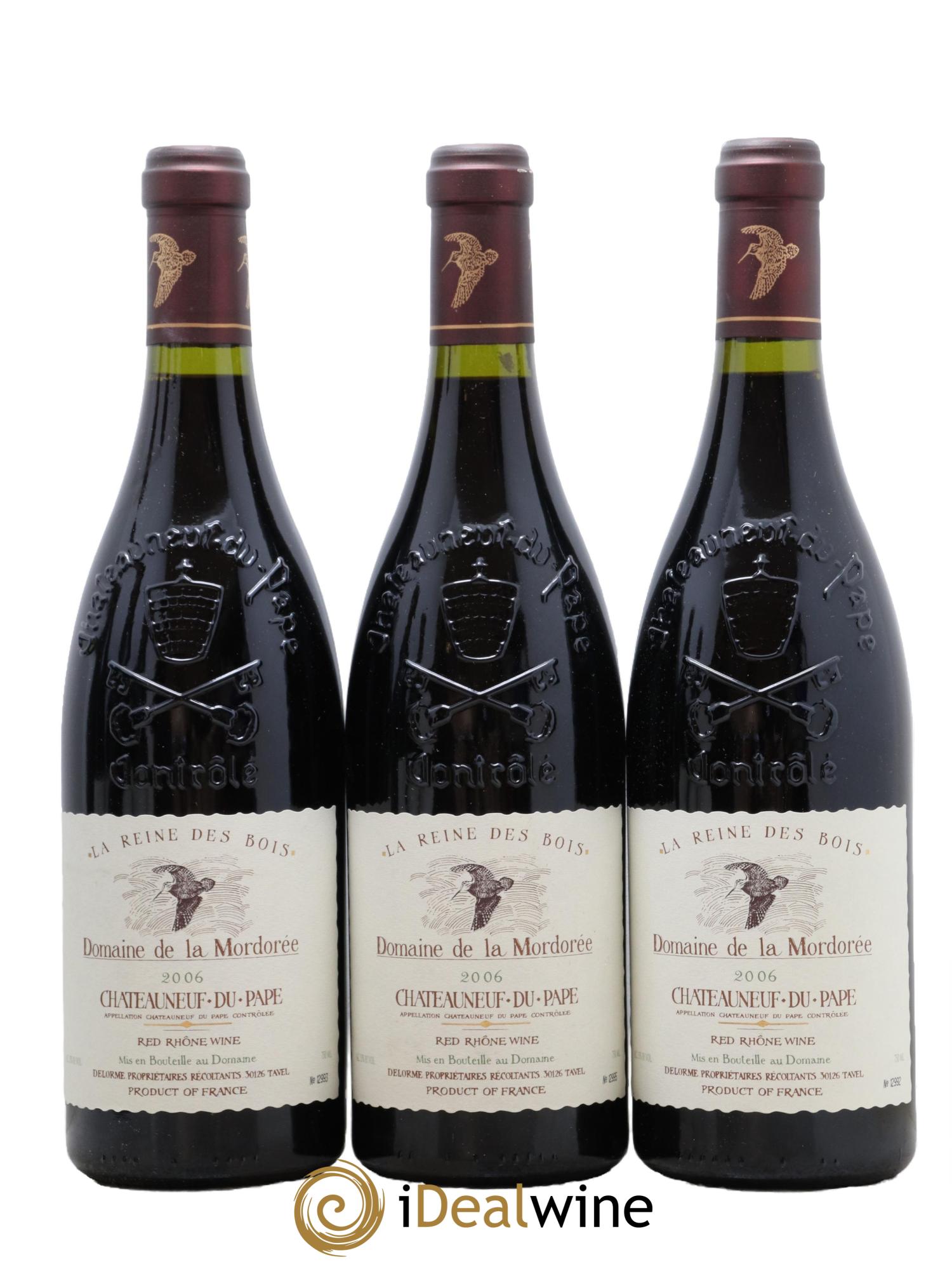 Châteauneuf-du-Pape  Cuvée de la Reine des Bois La Mordorée (Domaine de) 2006 - Lot de 6 bouteilles - 1