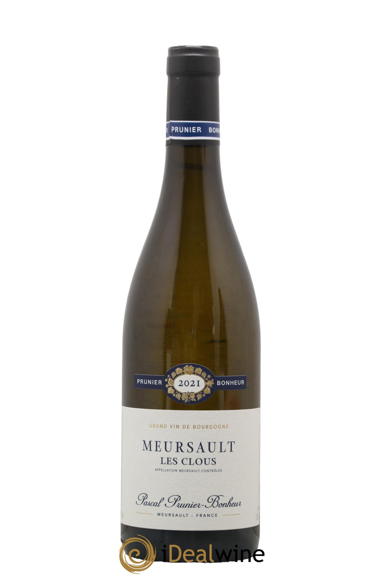 Meursault Les Clous Pascal Prunier-Bonheur 2021 - Lot of 1 bottle - 0