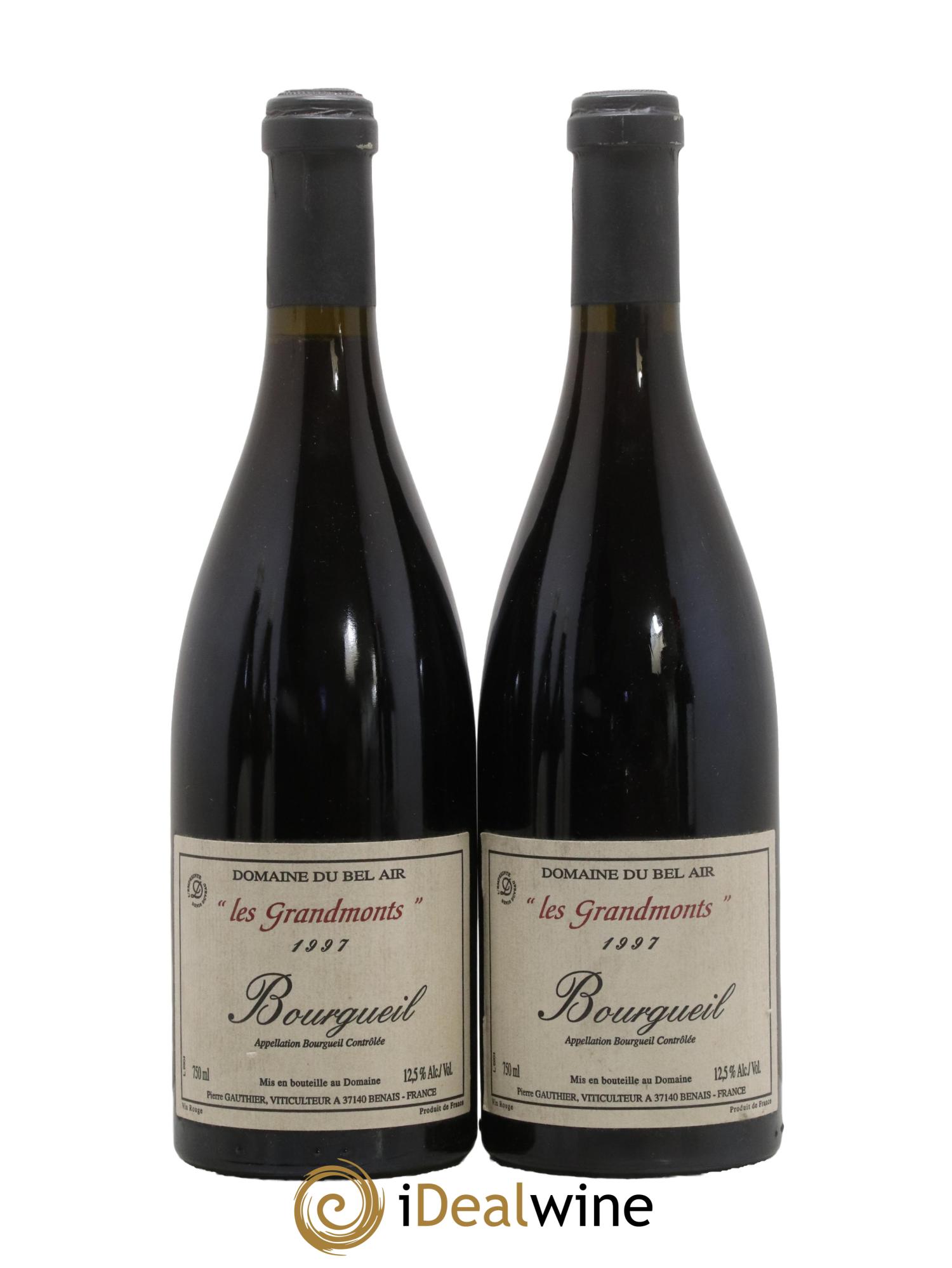 Bourgueil Grand Mont Domaine du Bel Air 1997 - Lotto di 2 bottiglie - 0