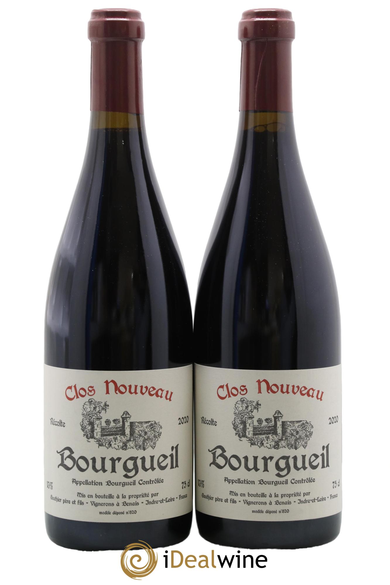 Bourgueil Clos Nouveau Domaine du Bel Air 2020 - Lotto di 2 bottiglie - 0