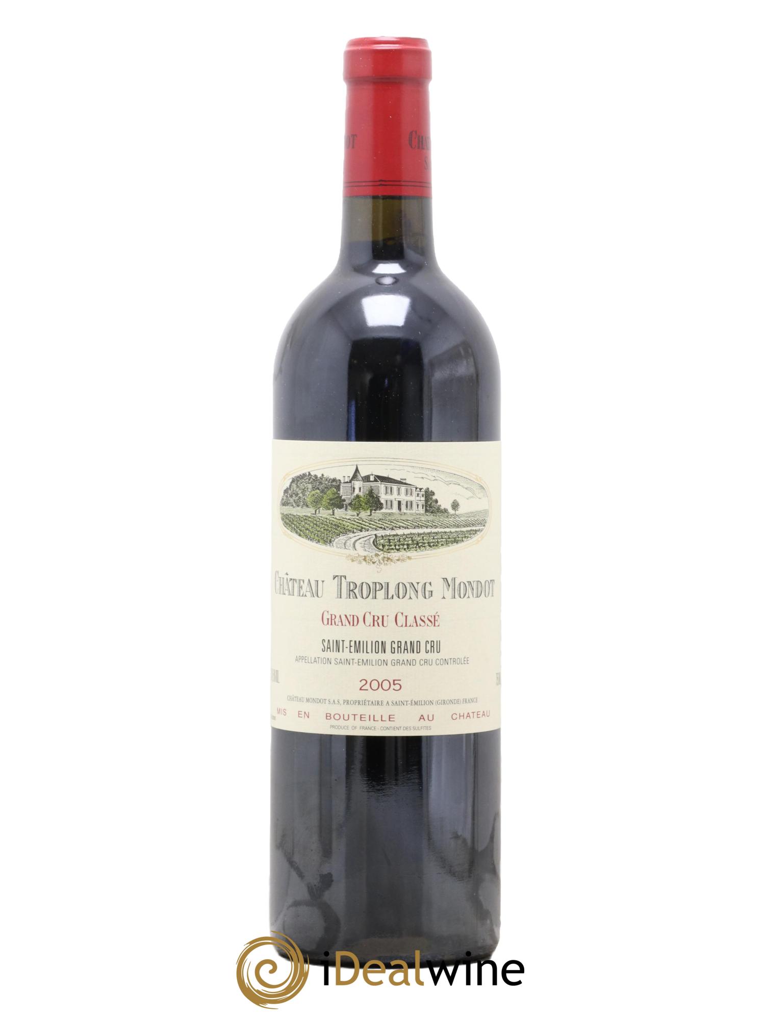 Château Troplong Mondot 1er Grand Cru Classé B  2005 - Lot of 1 bottle - 0