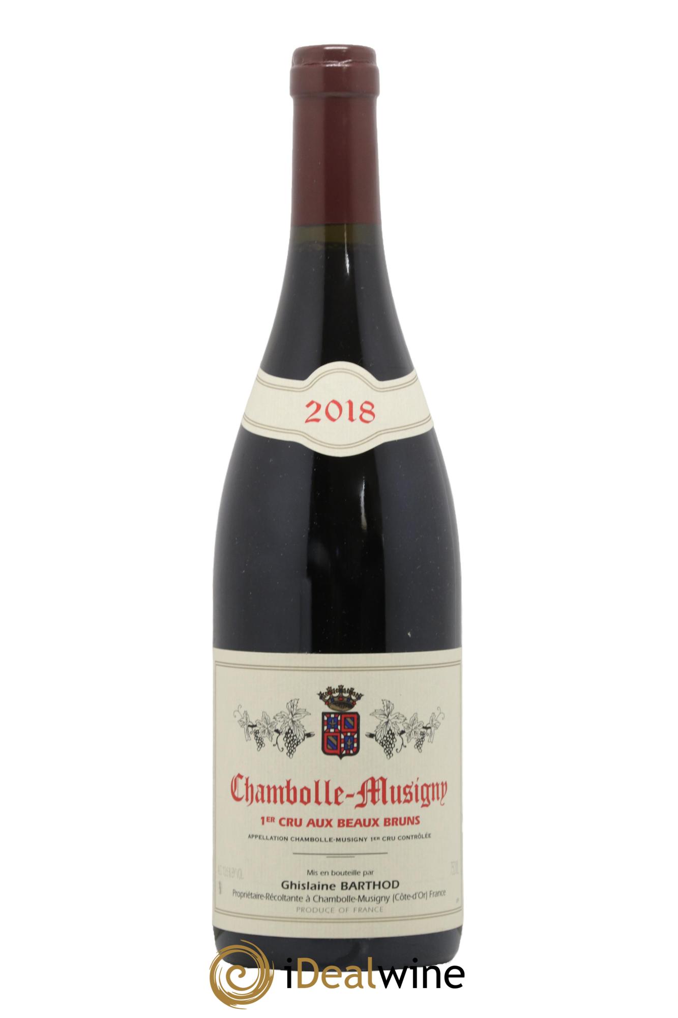 Chambolle-Musigny 1er Cru Aux Beaux Bruns Ghislaine Barthod 2018 - Lot of 1 bottle - 0