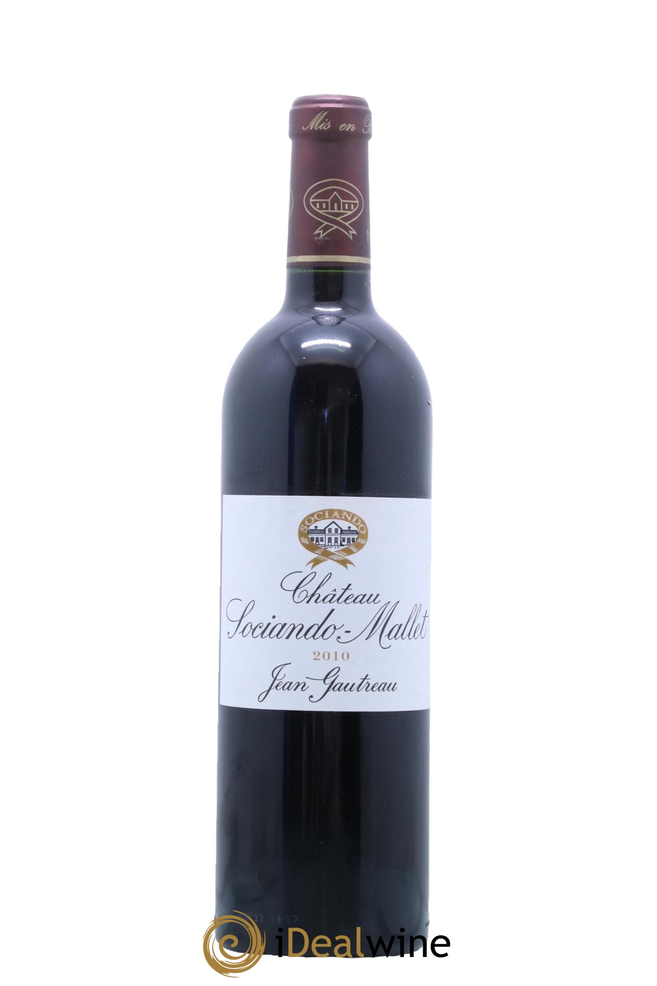 Château Sociando Mallet 2010 - Lot de 1 bouteille - 0