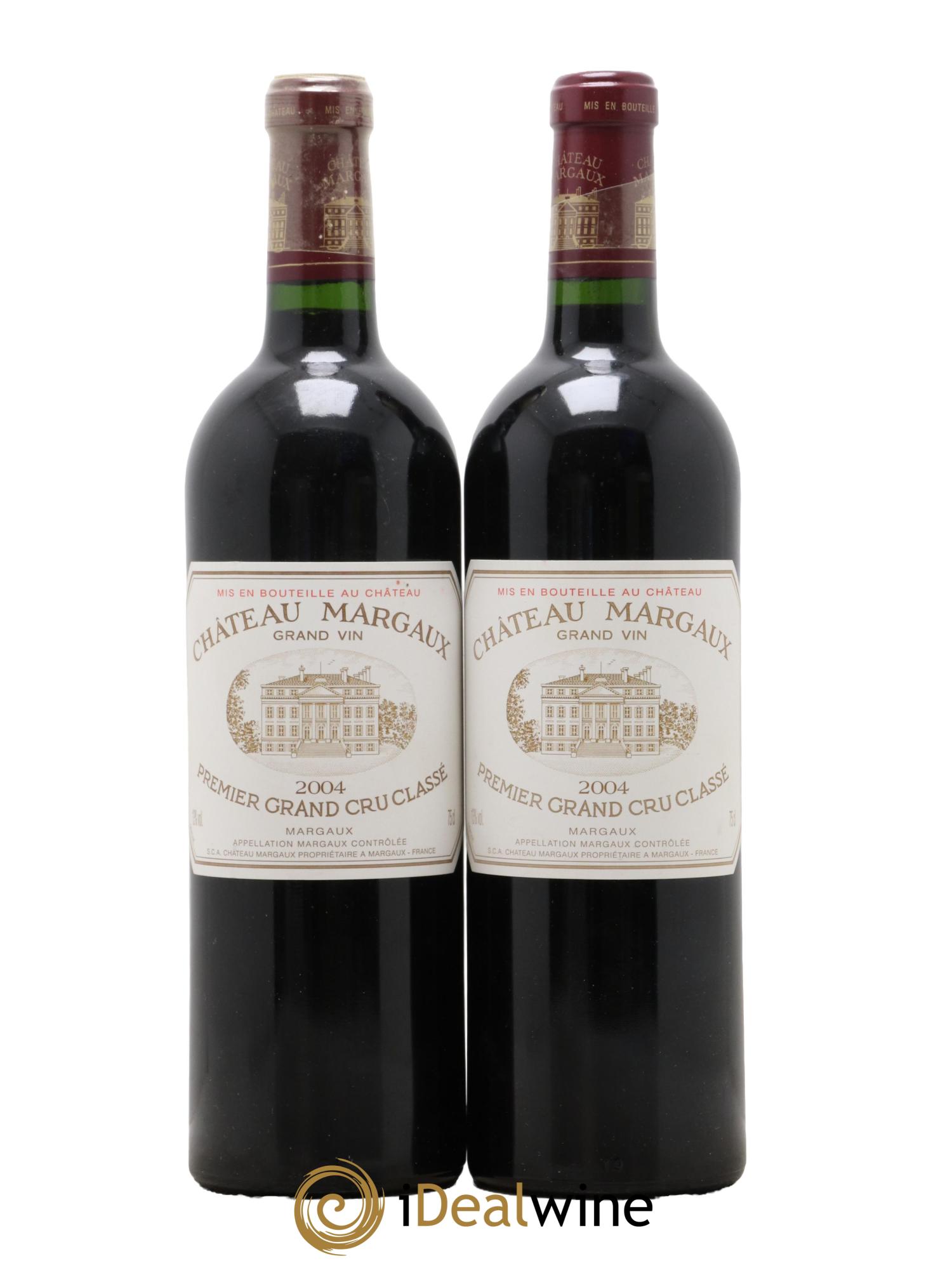 Château Margaux 1er Grand Cru Classé 2004 - Lot de 2 bouteilles - 0