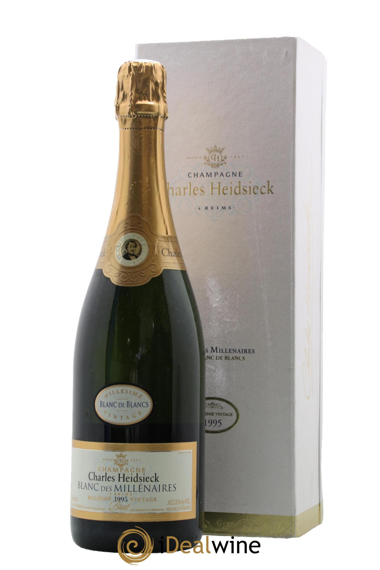 Blanc de Blancs Blanc des Millénaires Brut Charles Heidsieck  1995 - Lot de 1 bouteille - 0