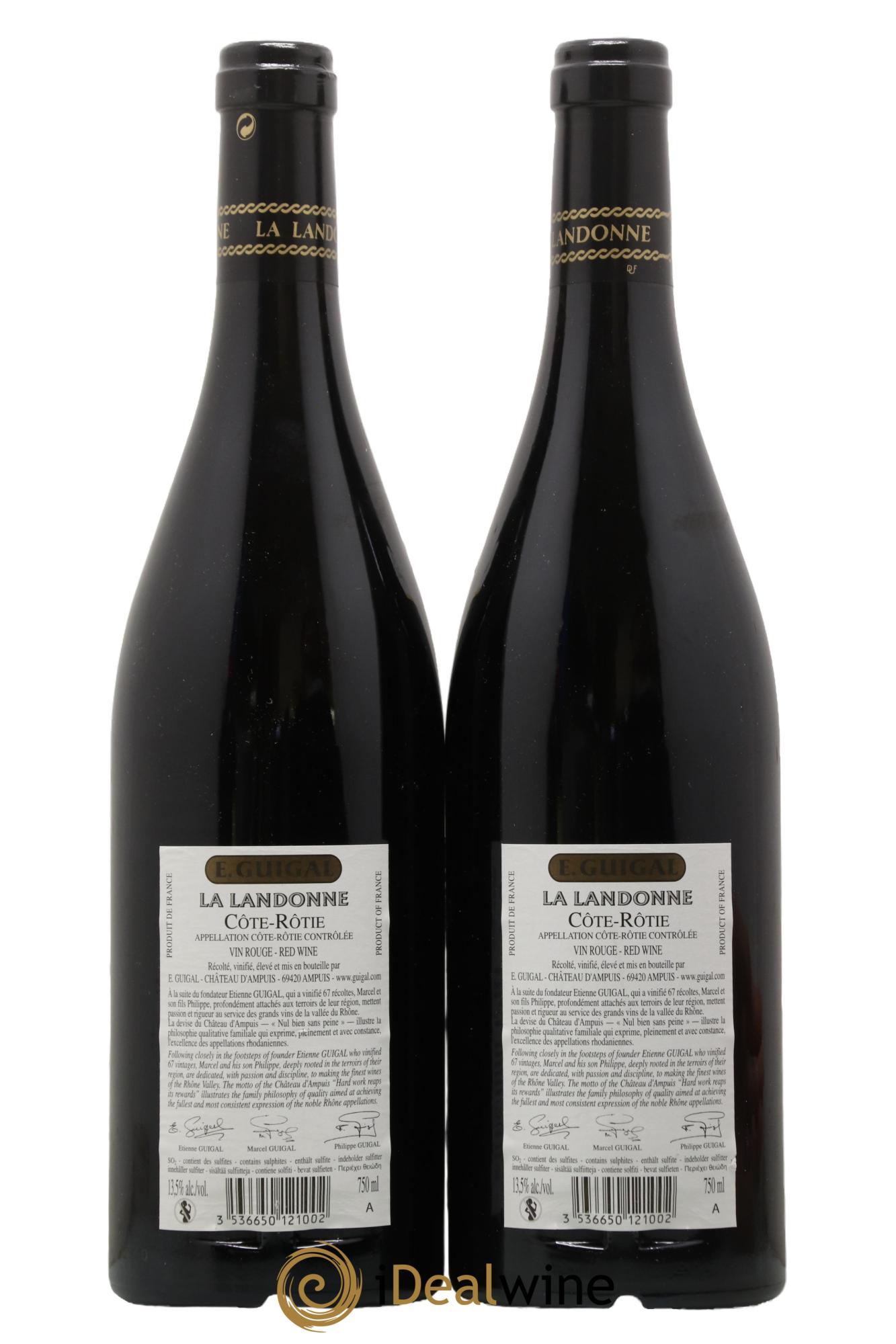 Côte-Rôtie La Landonne Guigal 2013 - Lotto di 2 bottiglie - 1