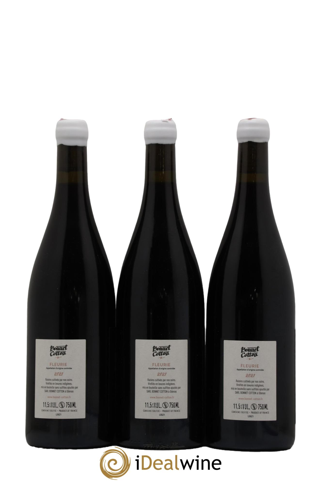 Fleurie Poncié Bonnet-Cotton (Domaine)  2021 - Lot of 3 bottles - 1