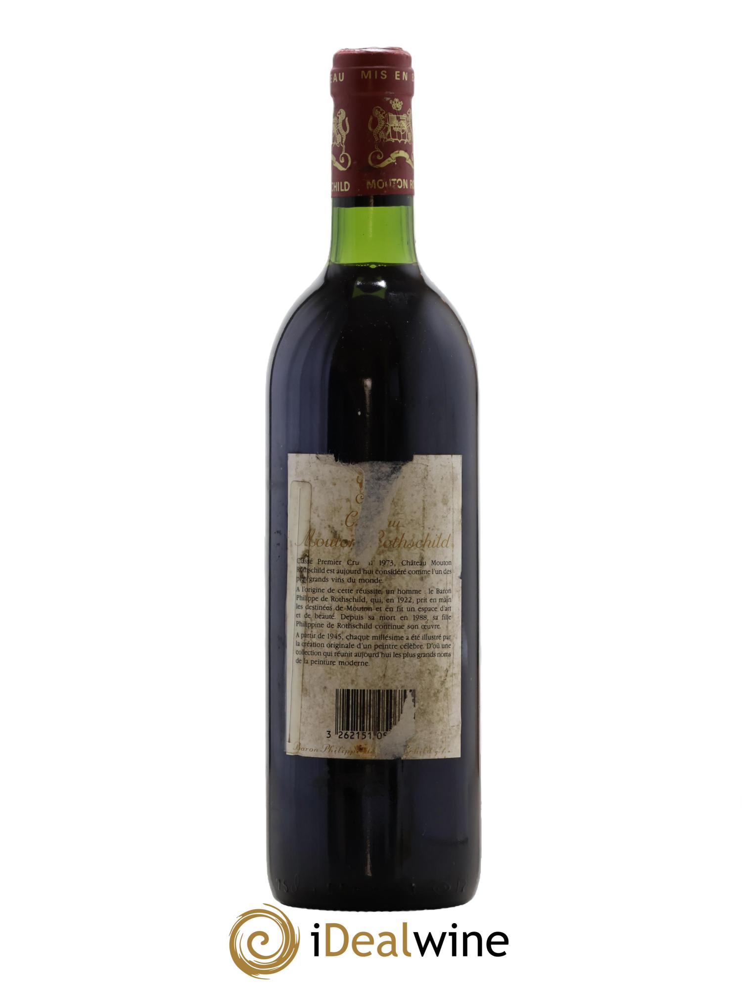 Château Mouton Rothschild 1er Grand Cru Classé 1983 - Lot de 1 bouteille - 1