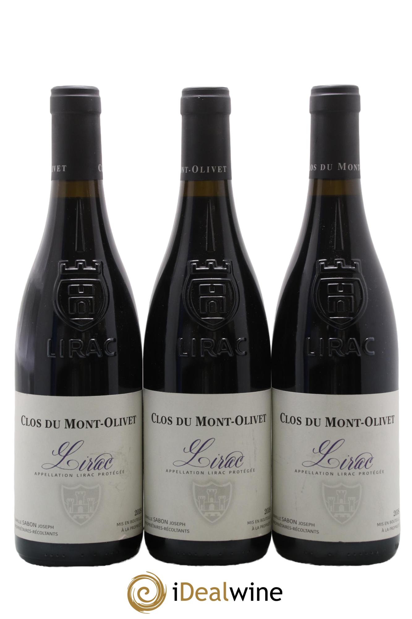 Lirac Clos du Mont-Olivet  2018 - Lotto di 3 bottiglie - 0