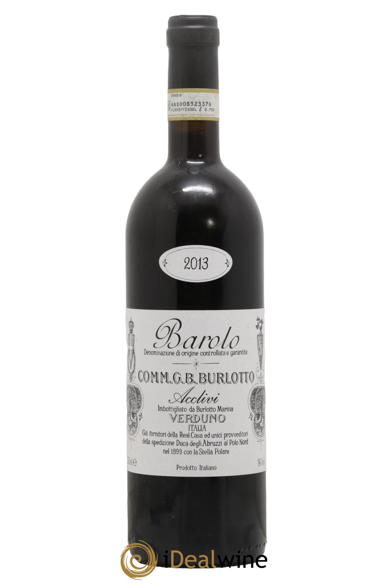 Barolo DOCG Acclivi Comm. Giovan Battista Burlotto 2013 - Lotto di 1 bottiglia - 0