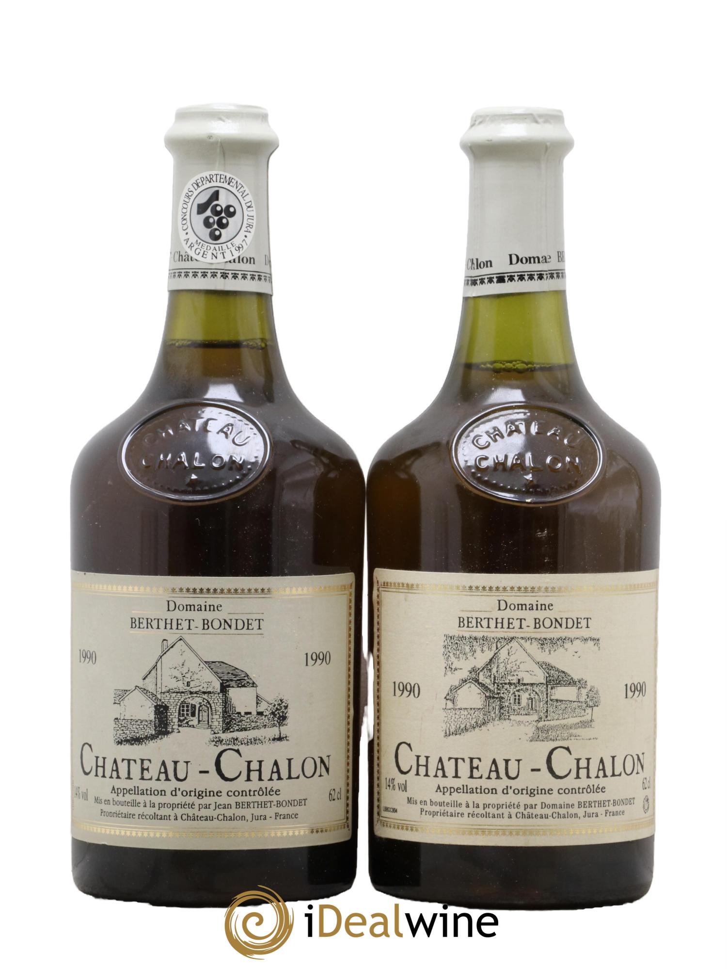 Château-Chalon Berthet-Bondet 1990 - Posten von 2 Clavelin - 0