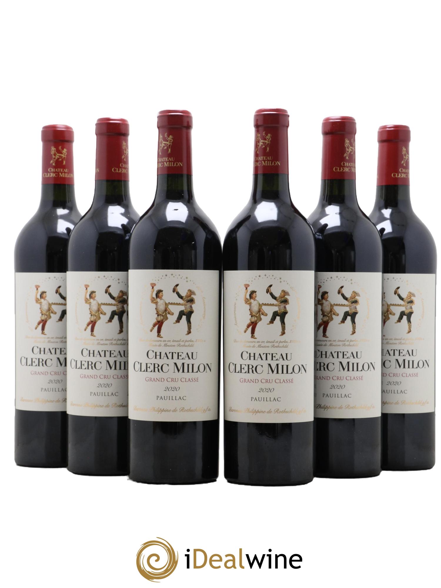 Château Clerc Milon 5ème Grand Cru Classé 2020 - Lot of 6 bottles - 0