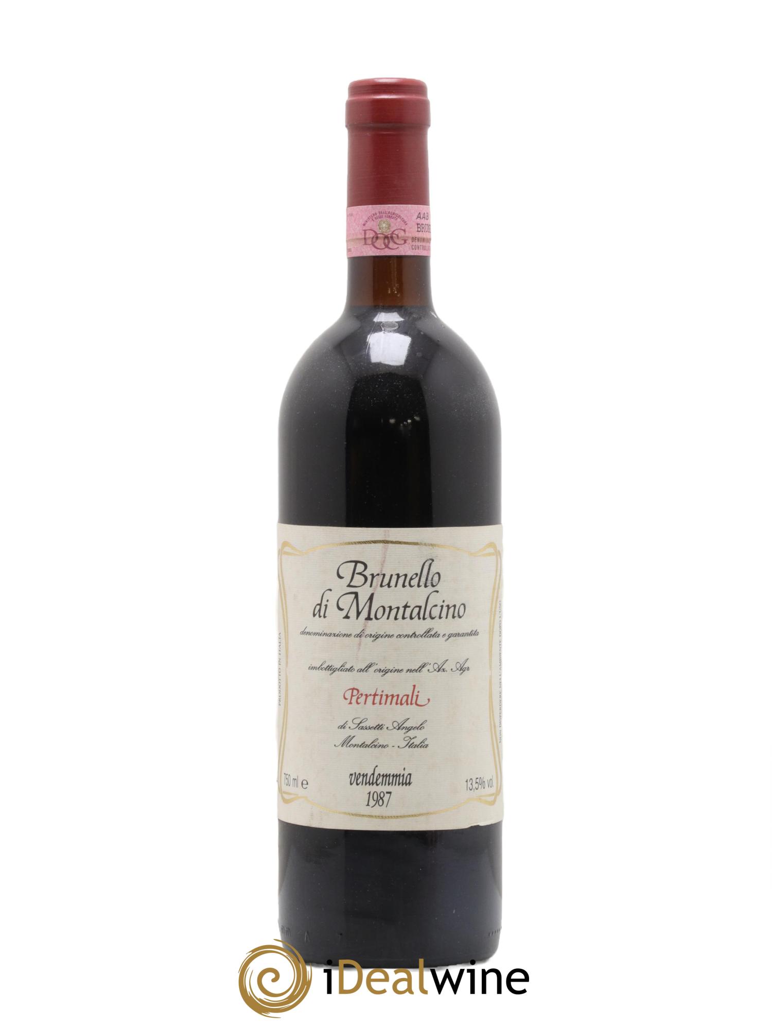 Brunello di Montalcino DOCG Pertimali 1987 - Lotto di 1 bottiglia - 0