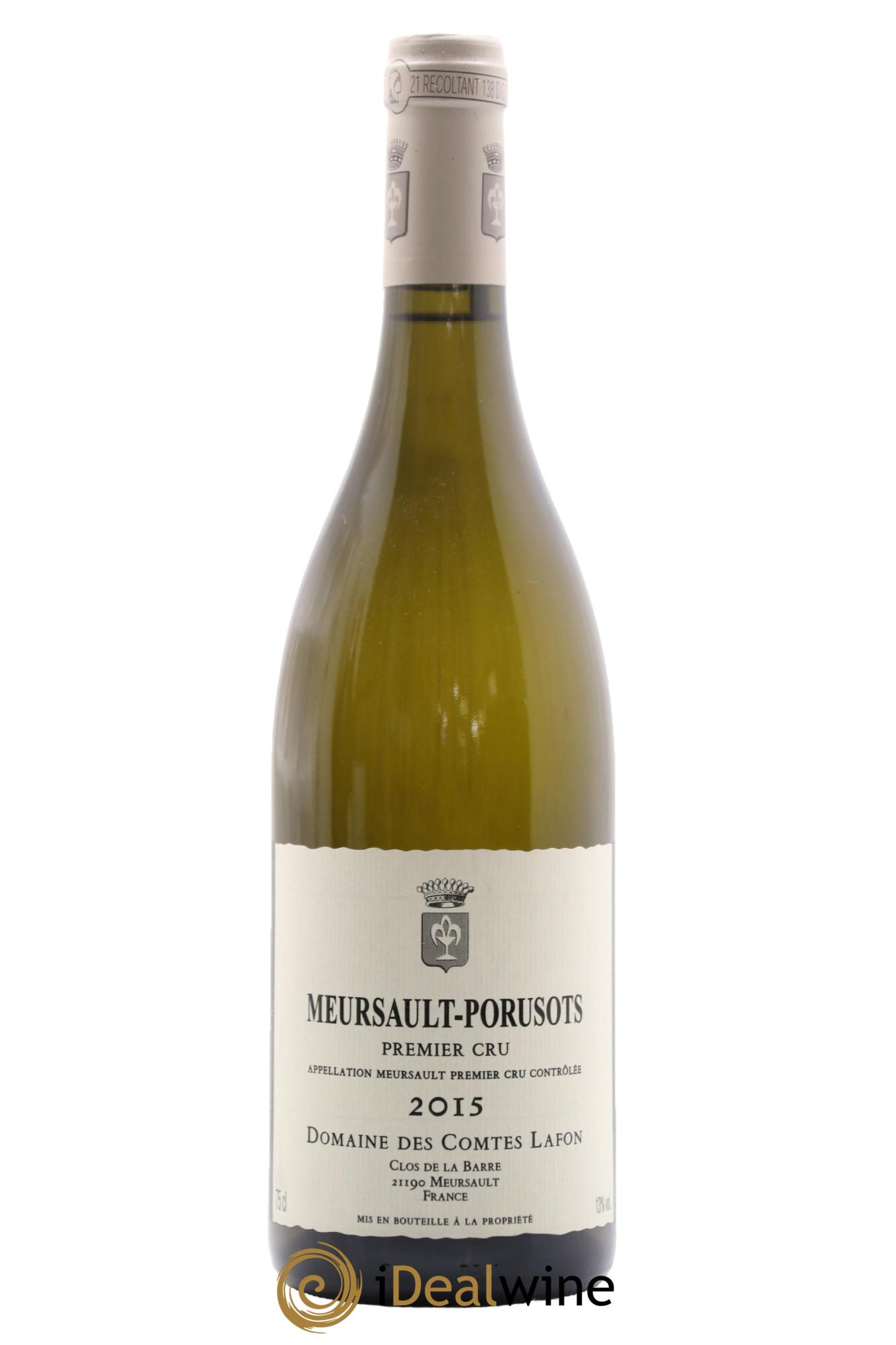 Meursault 1er Cru Porusots Comtes Lafon (Domaine des)  2015 - Lot de 1 bouteille - 0