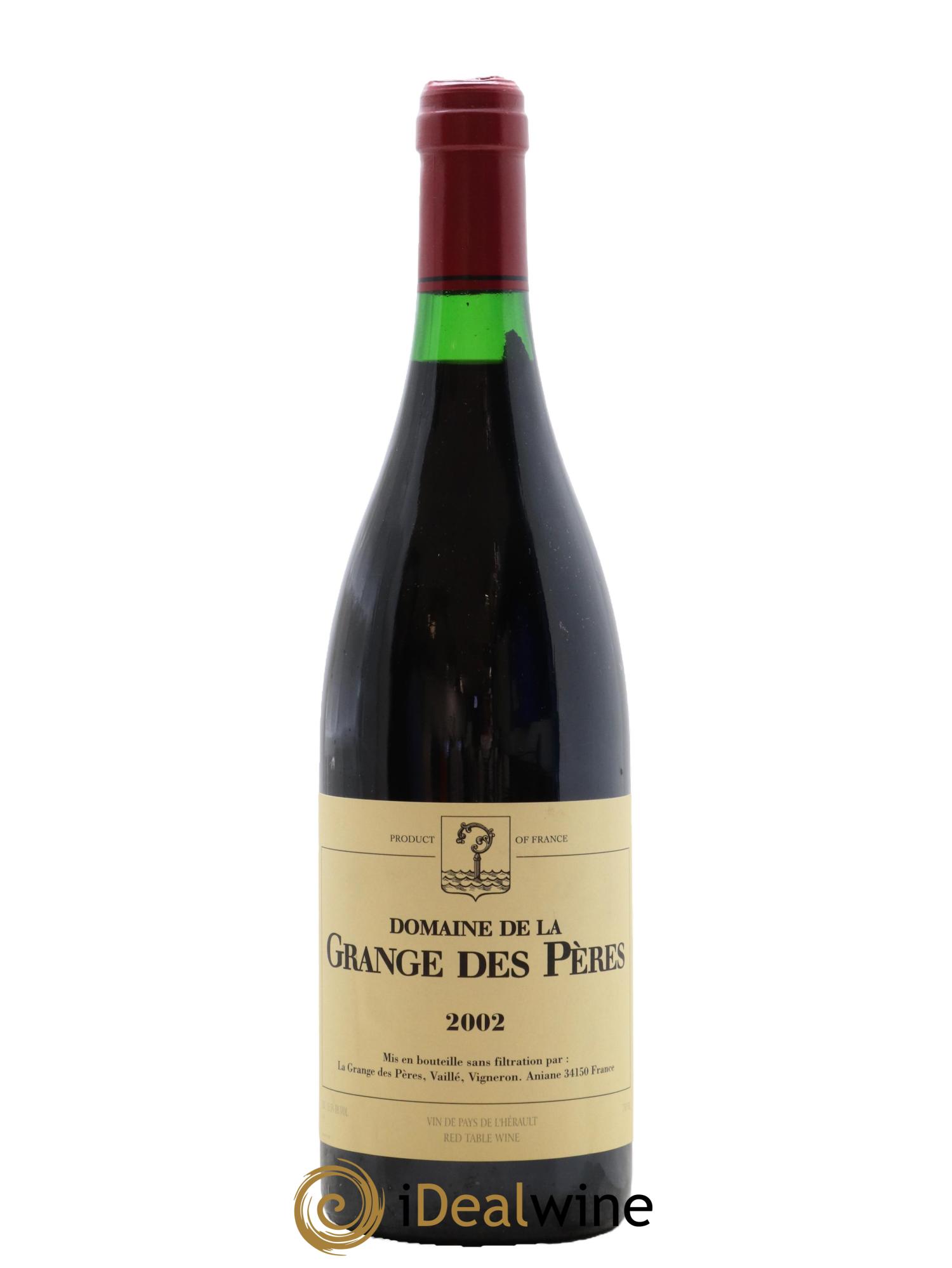 IGP Pays d'Hérault Grange des Pères Laurent Vaillé 2002 - Posten von 1 Flasche - 0