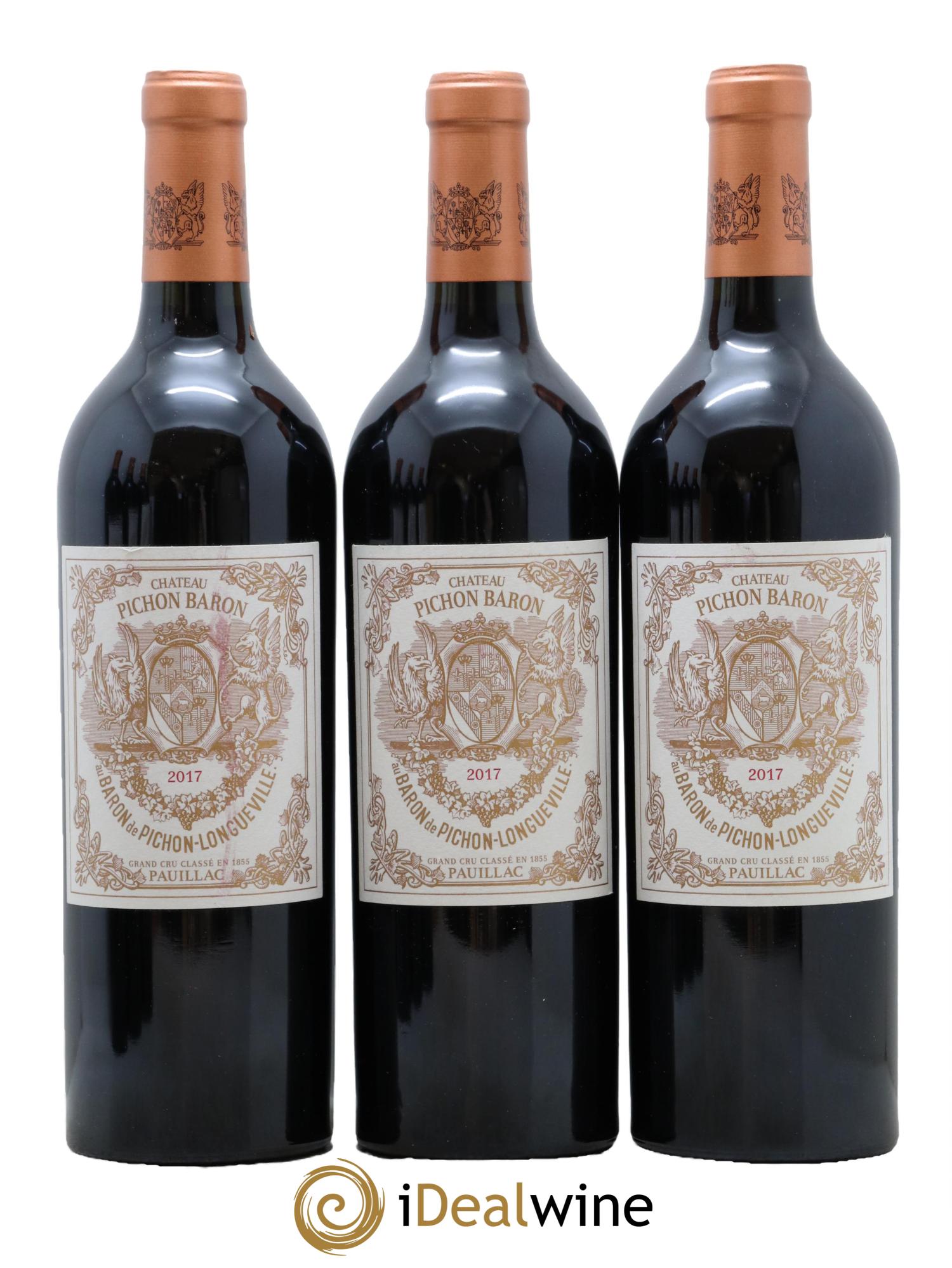 Pichon Longueville Baron 2ème Grand Cru Classé 2017 - Lotto di 6 bottiglie - 1