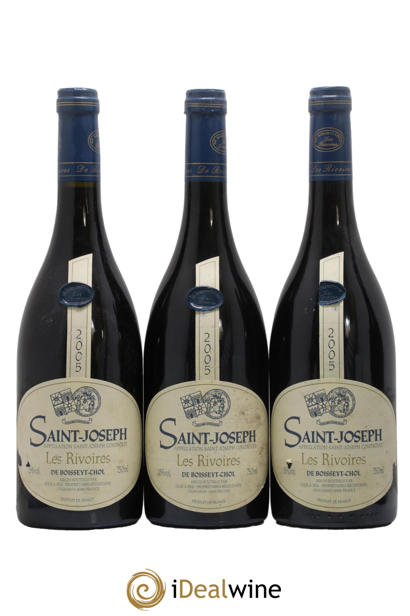 Saint-Joseph Les Rivoires Domaine De Boisseyt Chol 2005 - Lot of 6 bottles - 1