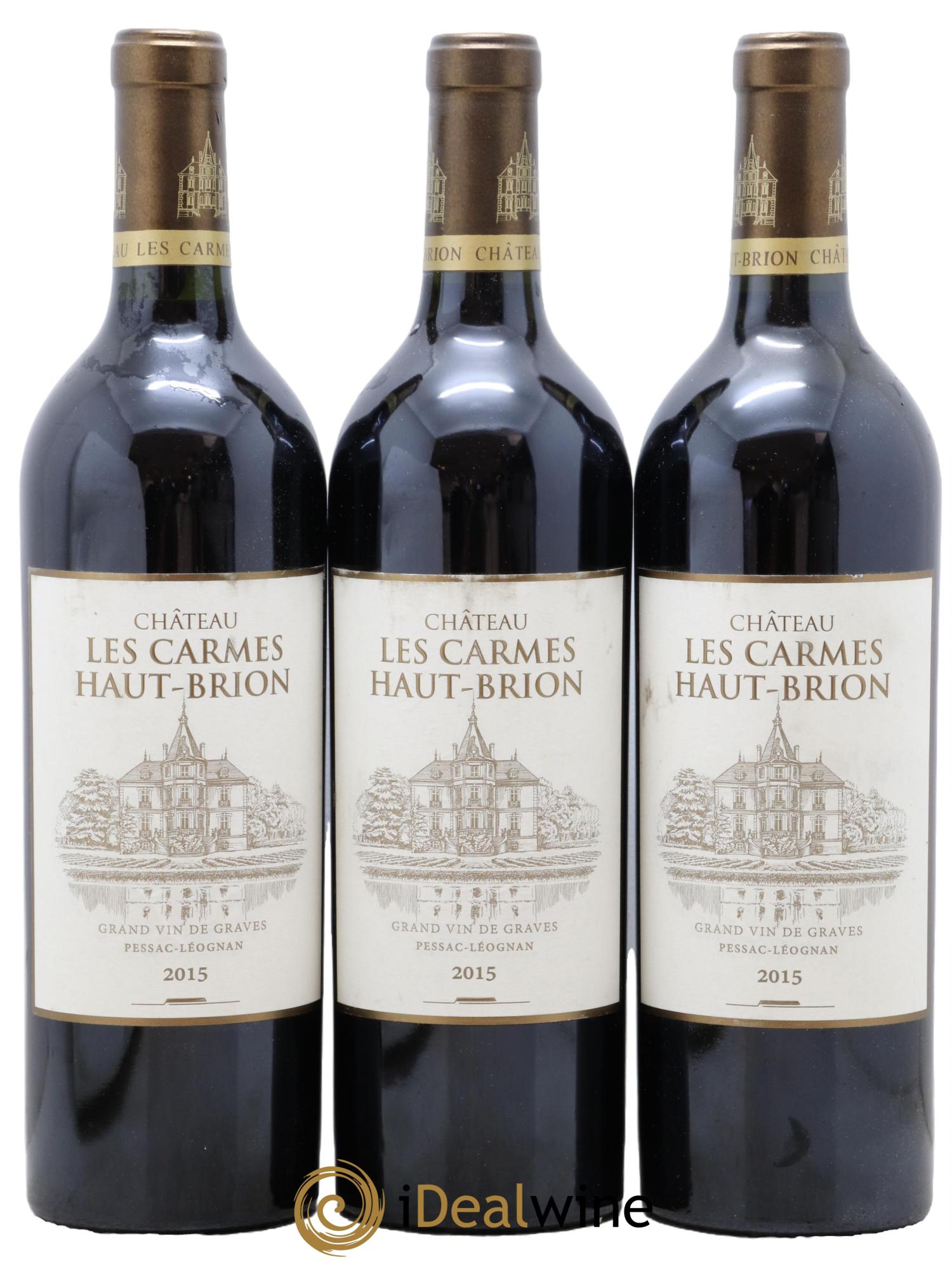 Château Les Carmes Haut-Brion  2015 - Posten von 3 Flaschen - 0